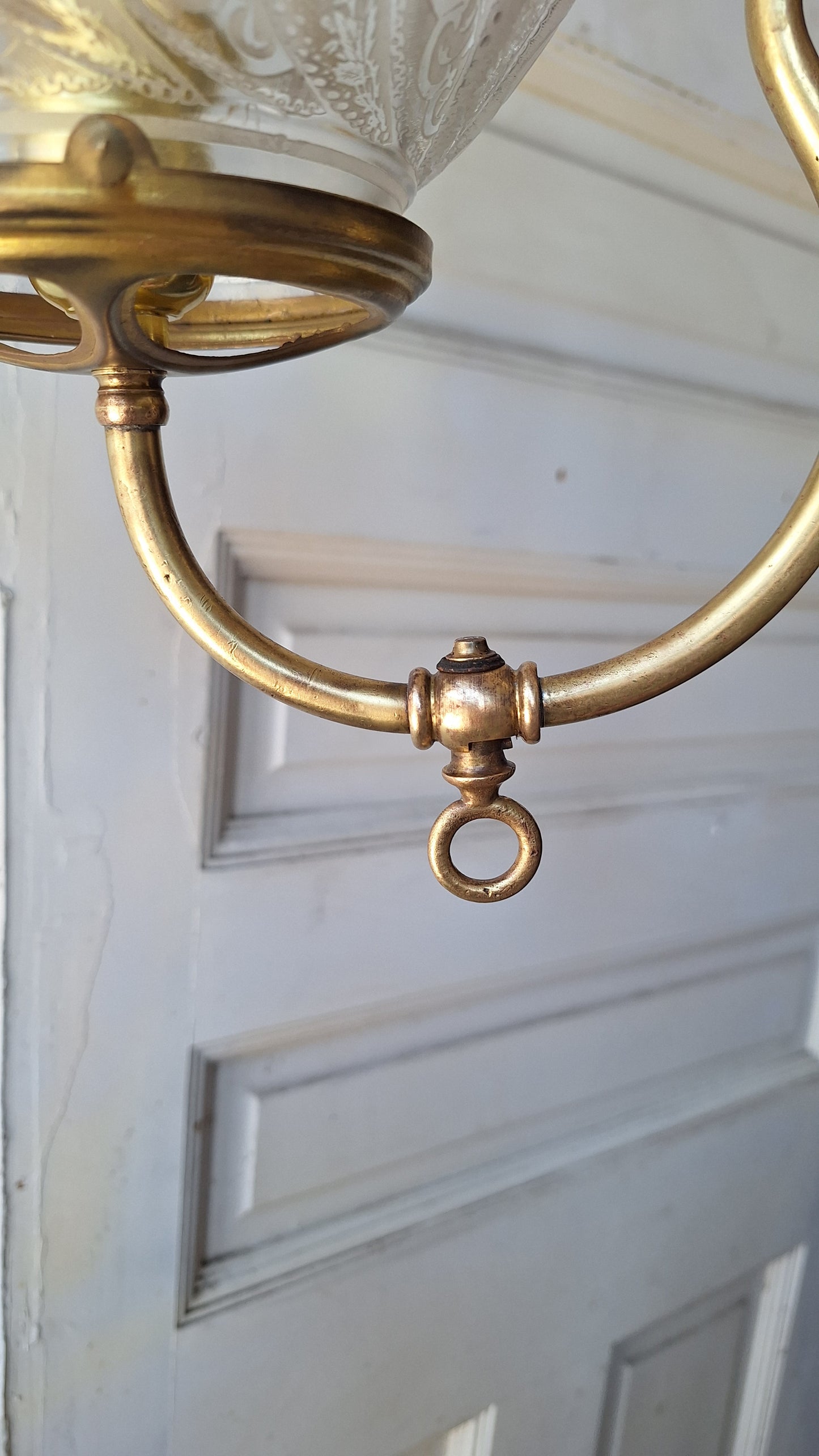 Antique Gas Lamp, Gas and Electric, Vintage Gas Light, Brass Gas Fixture Antique Gas Light Antique Brass Light Vintage Brass Victorian Light