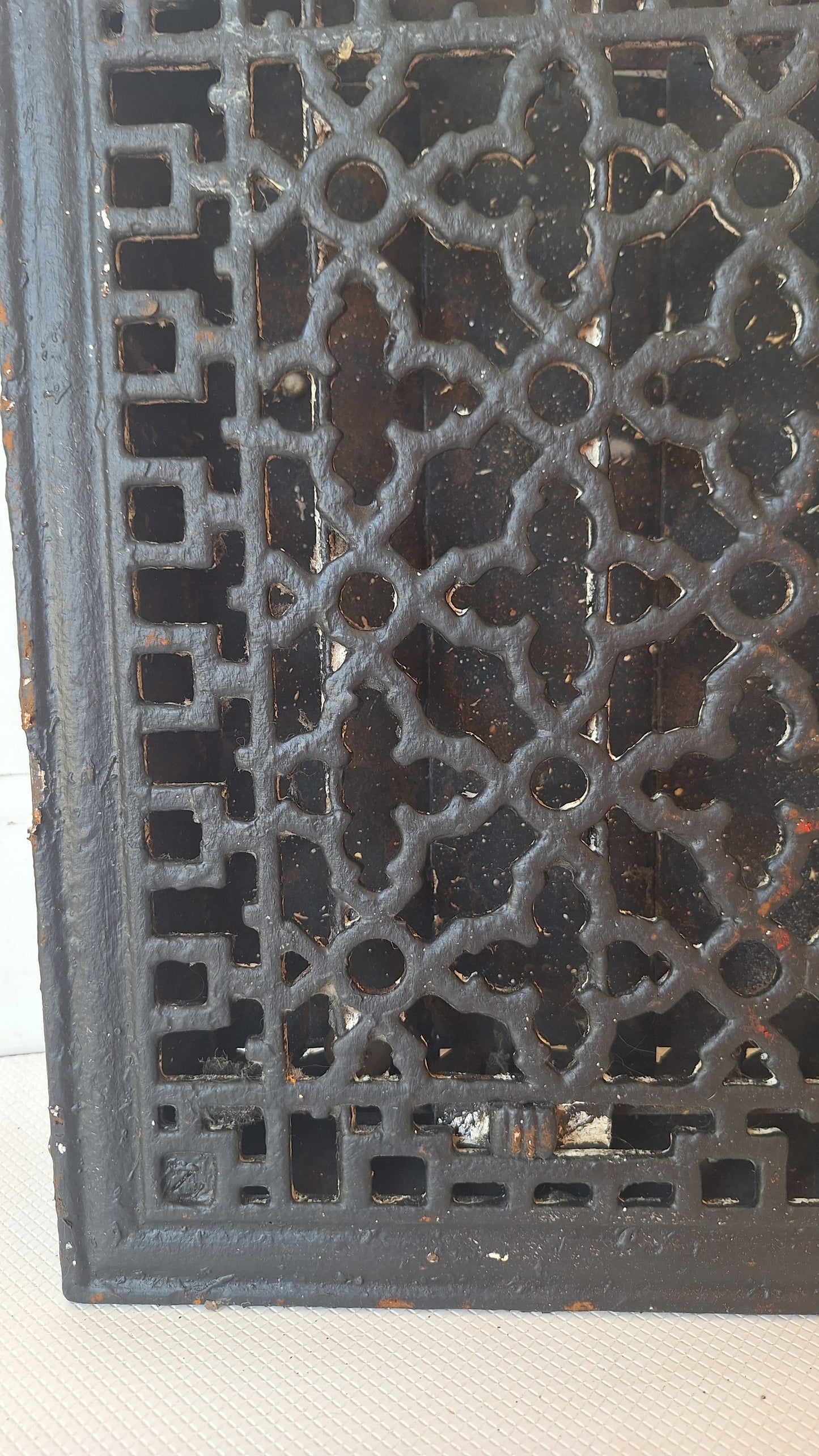10 x 14 Decorative Cast Iron Vent Grate Cover, Working Vent Cover with Dampers, Heating Vent, Cast Iron Grate, Antique Vent Grate 070501