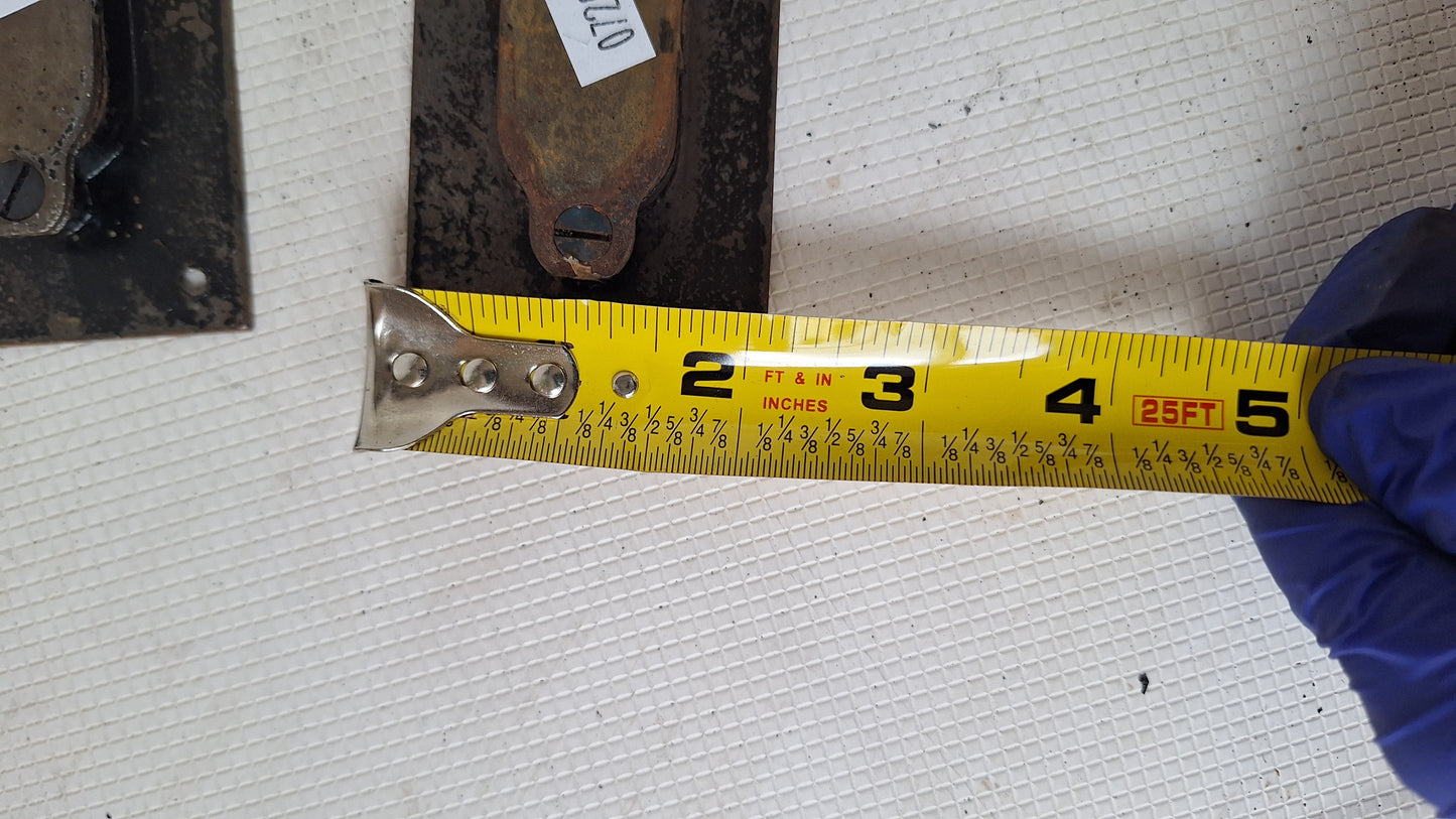 Ornate Iron Pair of Pocket Door Pulls, Pocket Door Handles, Pocket Door Hardware Recessed Handle Pulls 072004