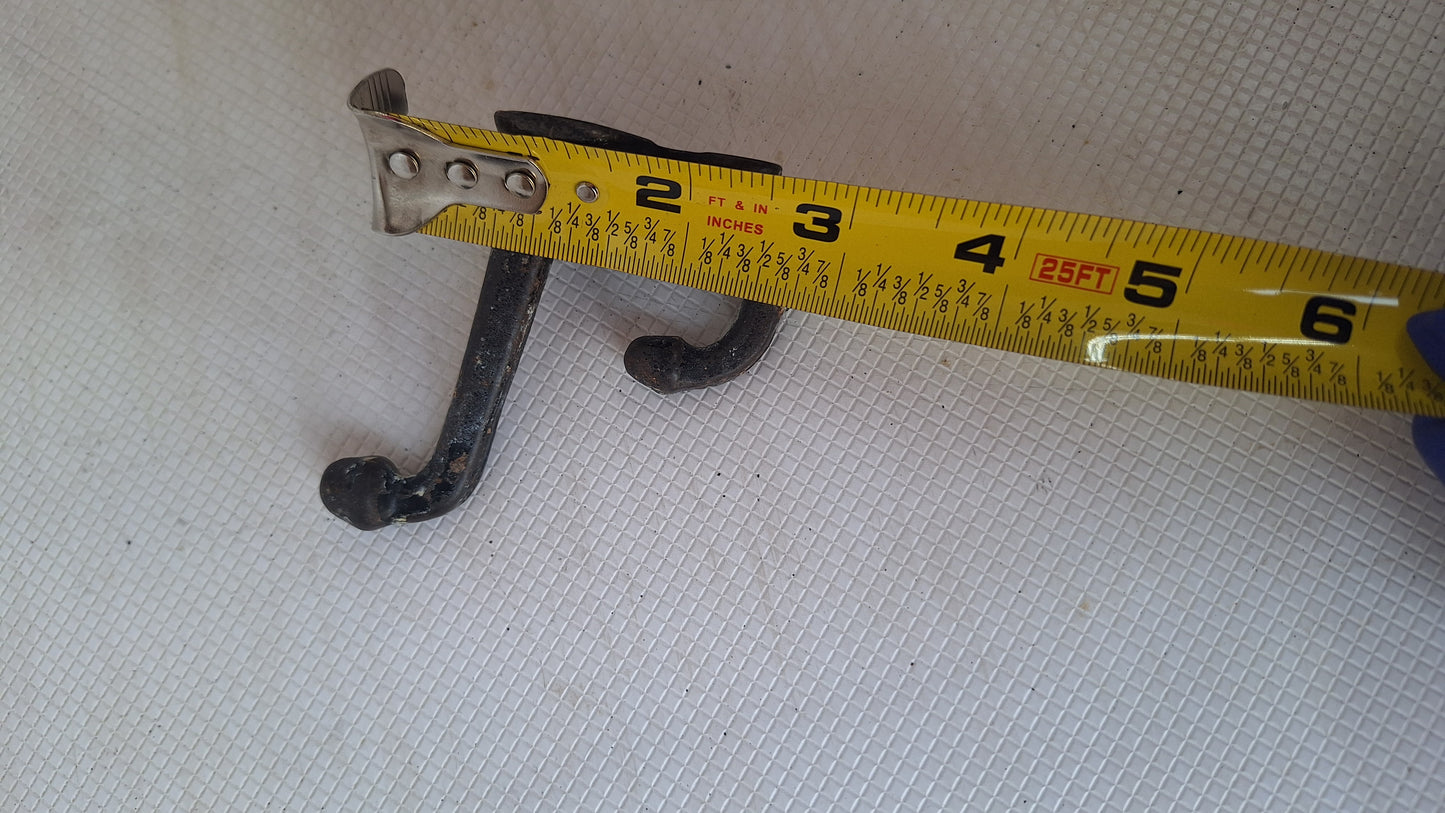 Three Large Iron Acorns Wall Hooks, Antique Coat or Hat Hooks, Large Sized Cast Iron Hooks, Architecture Salvage