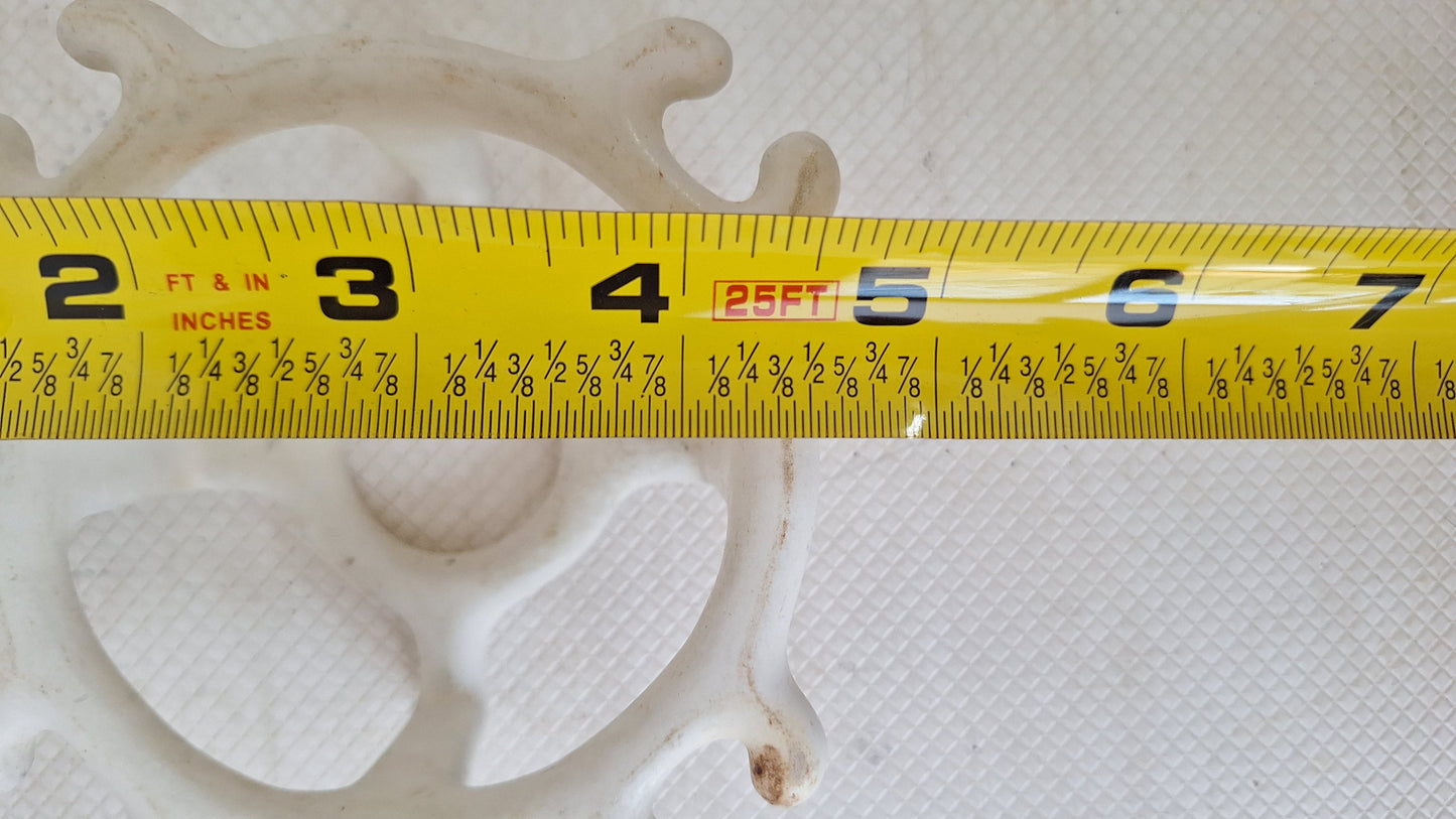 Vintage Toothbrush Holder, Toothbrush Rack, White Porcelain or Ceramic Bathroom Accessory, Antique Bathroom, Salvaged Bathroom 072801