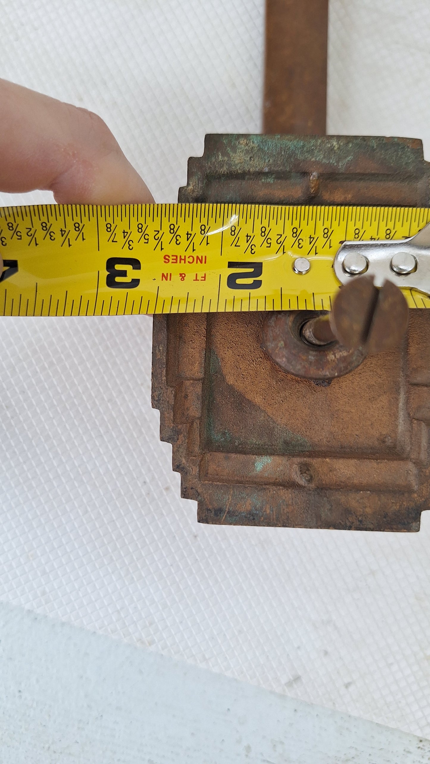Ornate Art Deco Style Bronze Door Pull, Large Door Handle, Antique Gate Latch, Fancy Bronze, Antique Bronze Pull Handle 072901