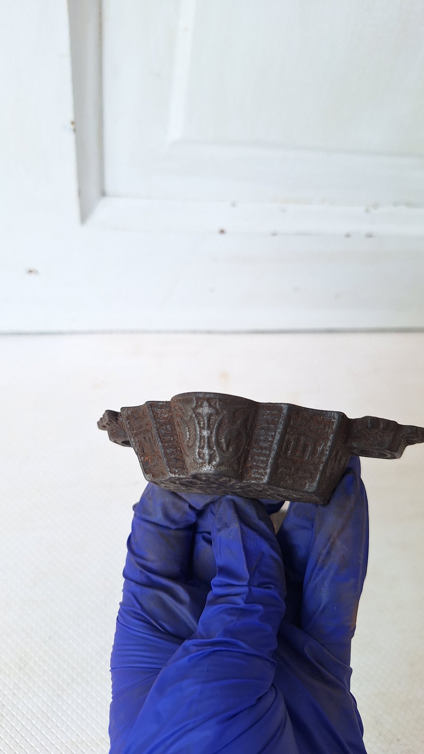Two Eastlake Bin Pulls, Antique Cast Iron Ornate Bin Pull Antique Drawer Pull Small Vintage Pull Eastlake Handle Small Flower Pull 072907
