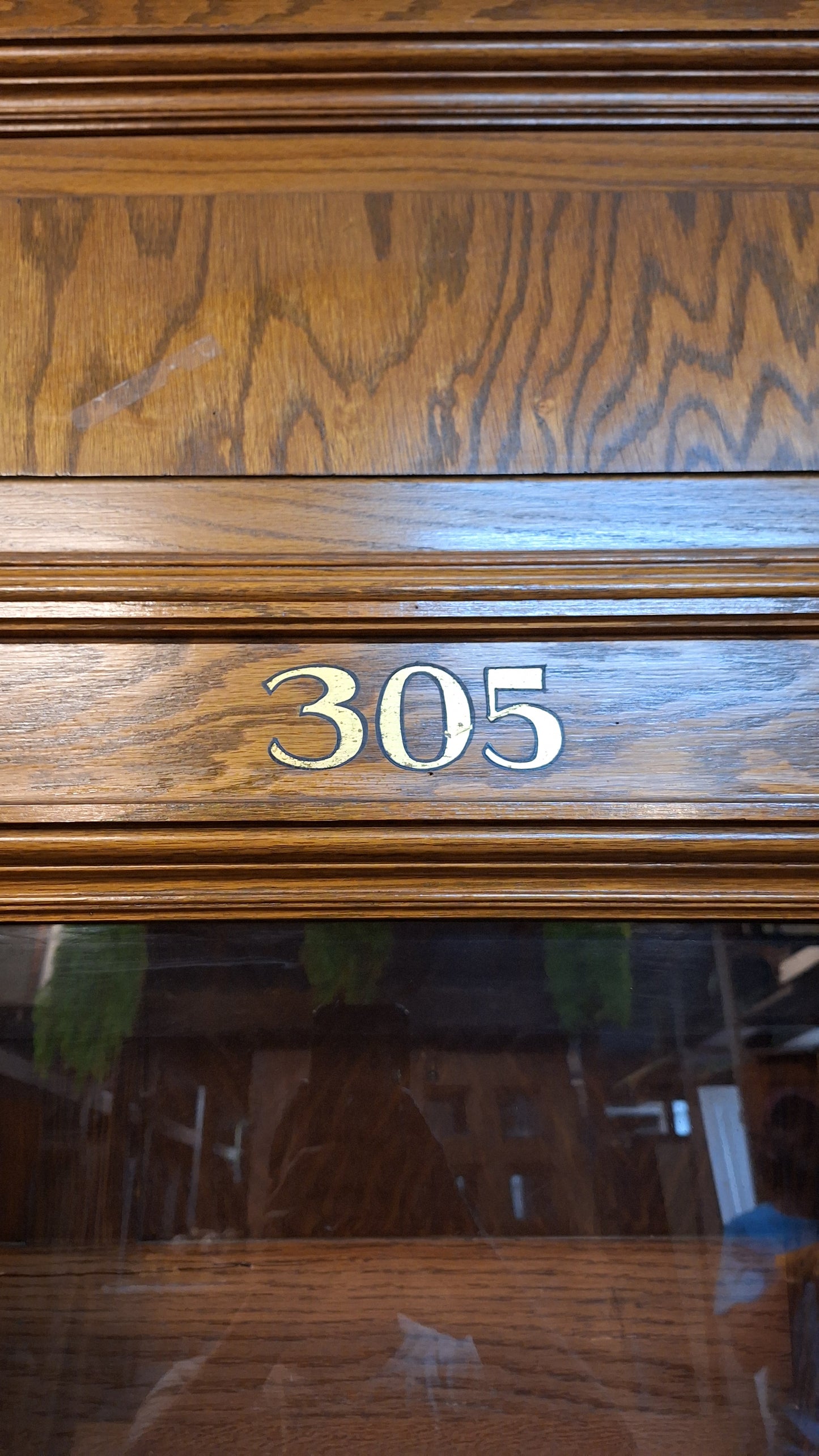 34" Oak Raised Panel Antique Door in Jamb, Interior Antique Passage Door in Frame, Salvaged Wood Door Architecture Salvage 080701