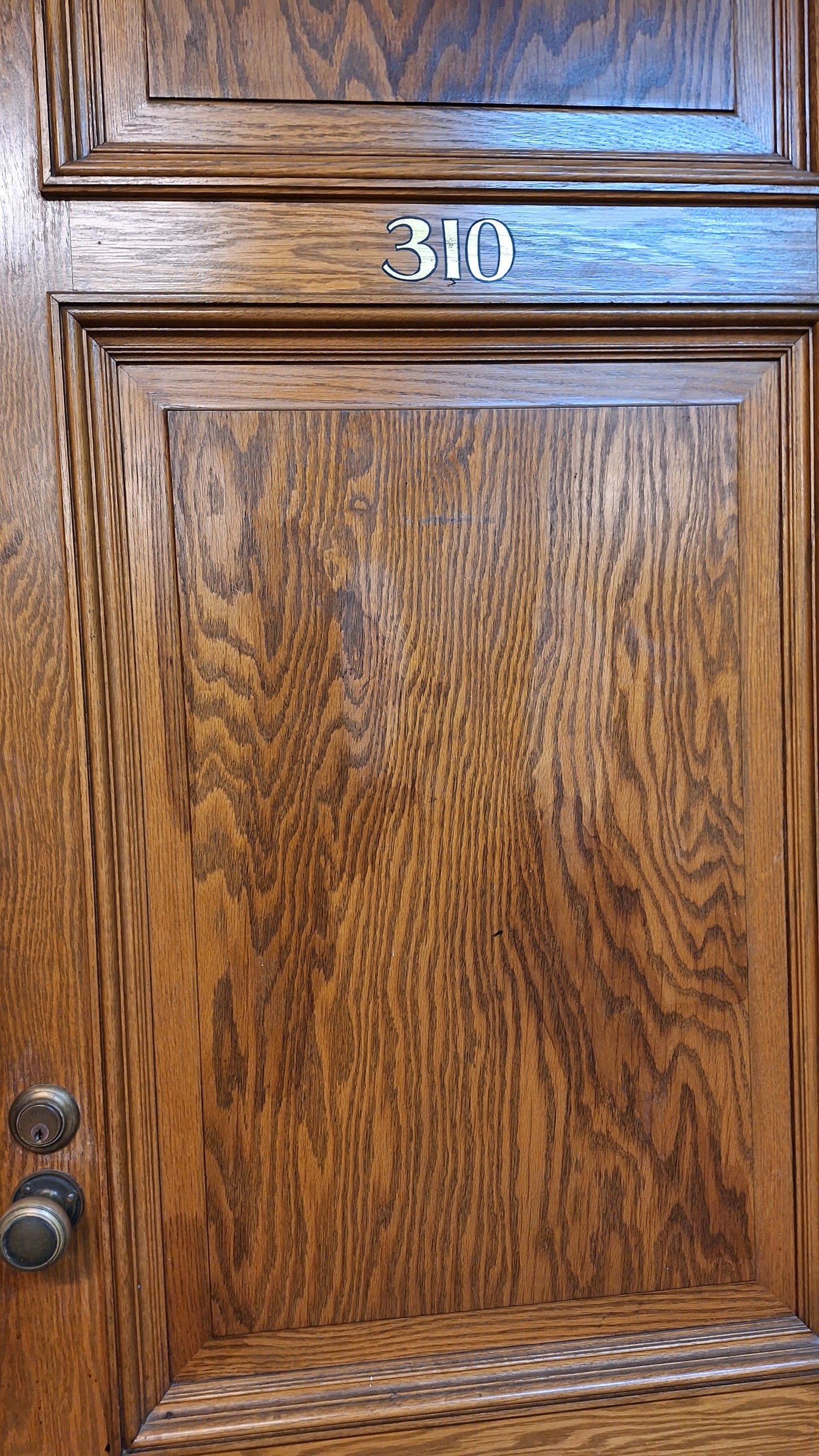 34" Oak Raised Panel Antique Door in Jamb, Interior Antique Passage Door in Frame, Salvaged Wood Door Architecture Salvage 080706
