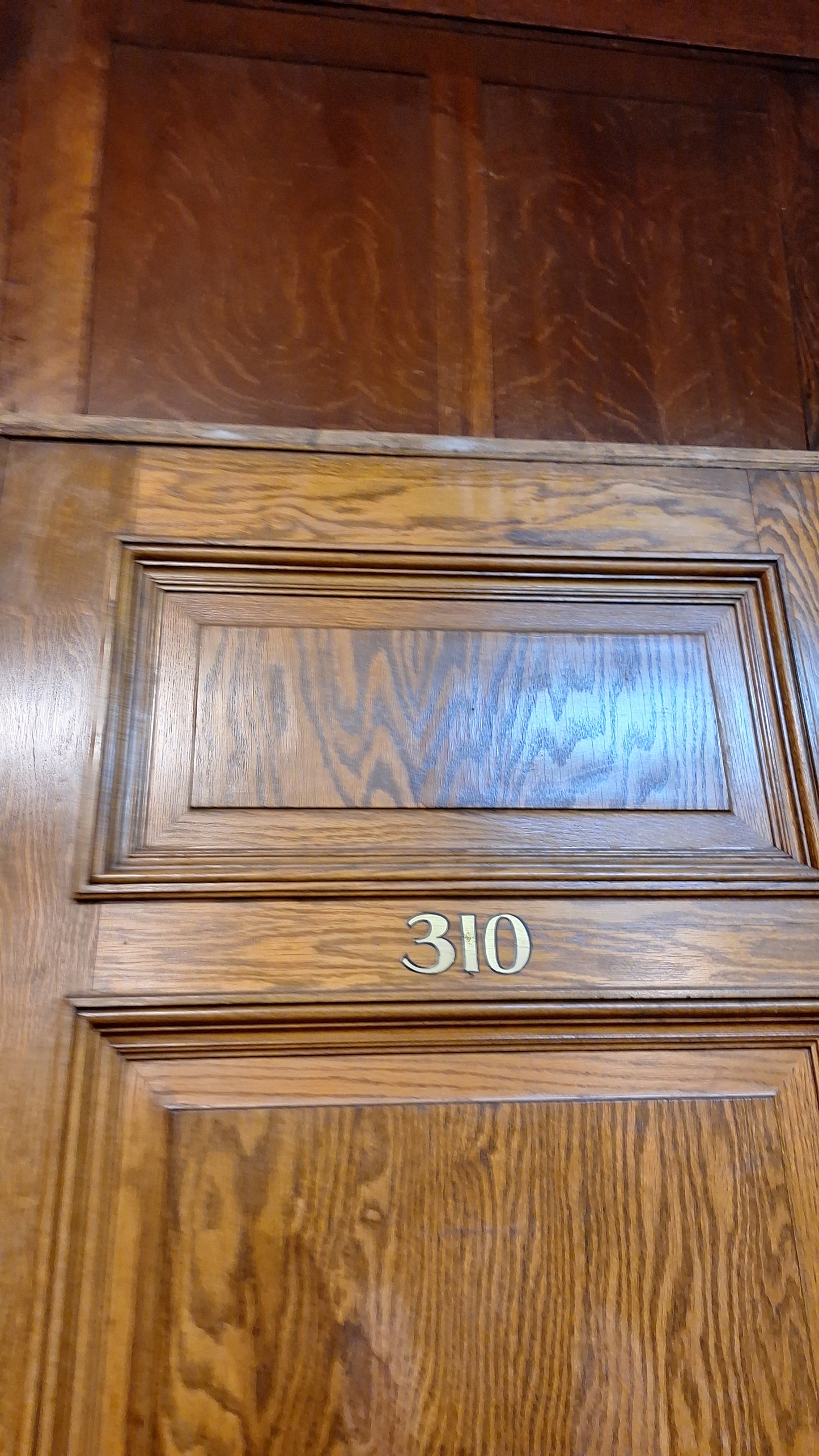 34" Oak Raised Panel Antique Door in Jamb, Interior Antique Passage Door in Frame, Salvaged Wood Door Architecture Salvage 080706