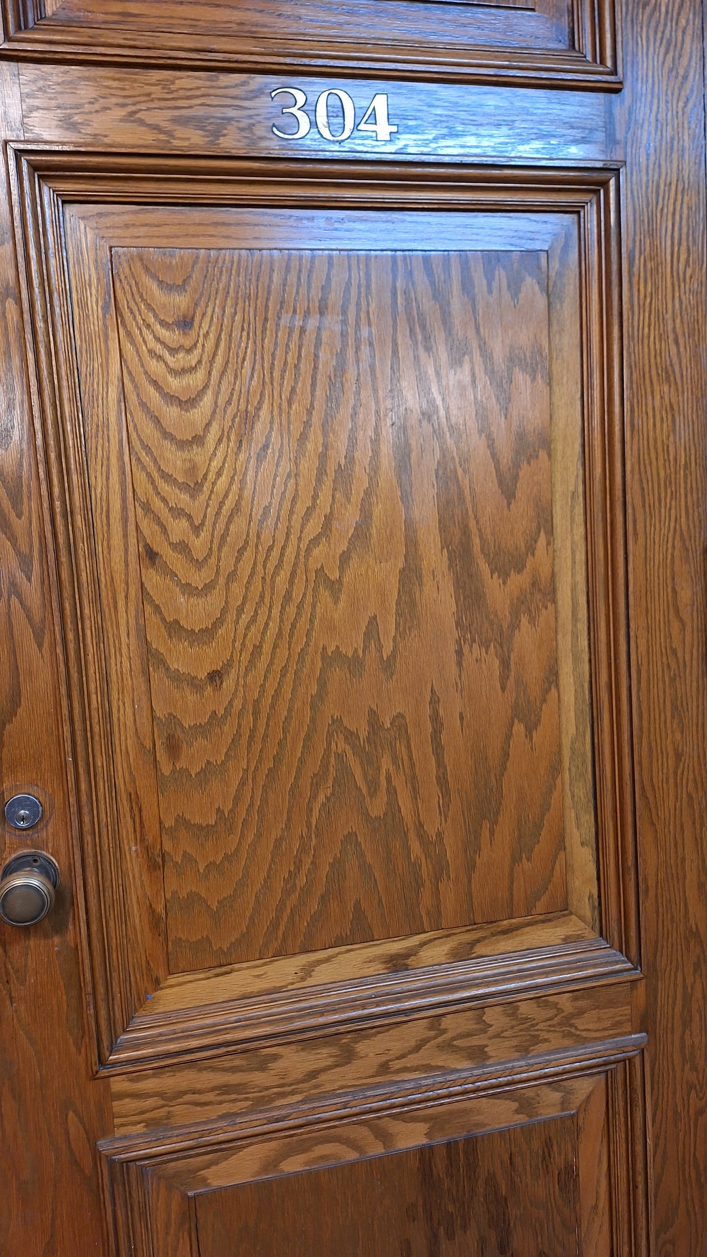 34" Oak Raised Panel Antique Door in Jamb, Interior Antique Passage Door in Frame, Salvaged Wood Door Architecture Salvage 080709