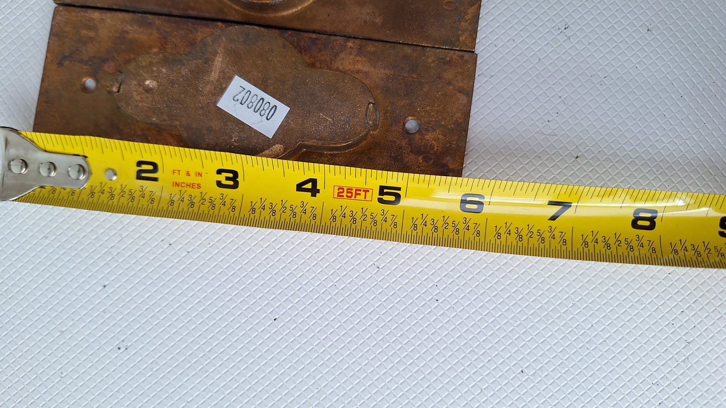 Set of Four Ornate Bronze Antique Door Pulls, Pocket Door Pull Recessed Handle, Sliding Door Pull, Brass Pull for Rolling Door 080802