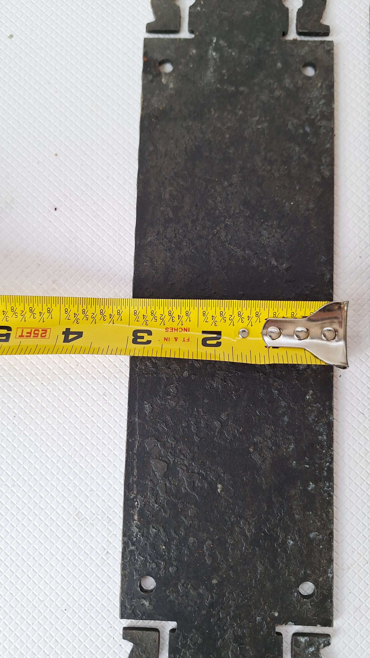 Tudor Vintage Iron Door Push Plates, Hammered Texture Antique Door Finger Plates, Swinging Door Plates 081005