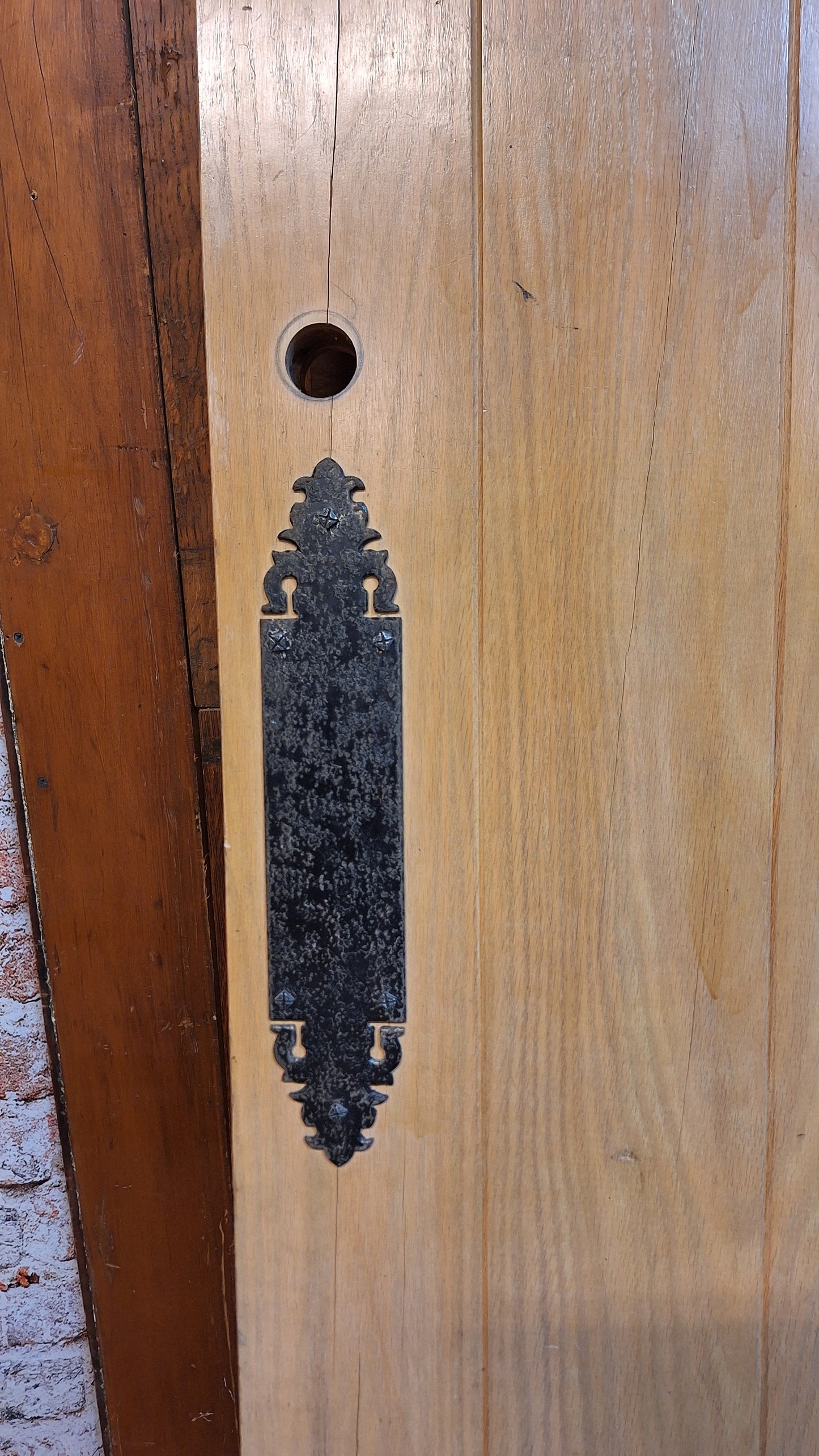 36" Wide Vintage Solid Wood Rustic Door, Vintage Solid Wood Barn Style Door, Architecture Salvage