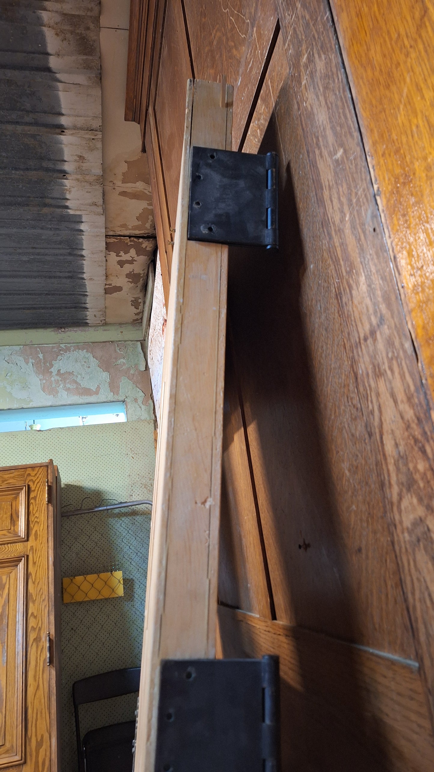 36" Wide Vintage Solid Wood Rustic Door, Vintage Solid Wood Barn Style Door, Architecture Salvage