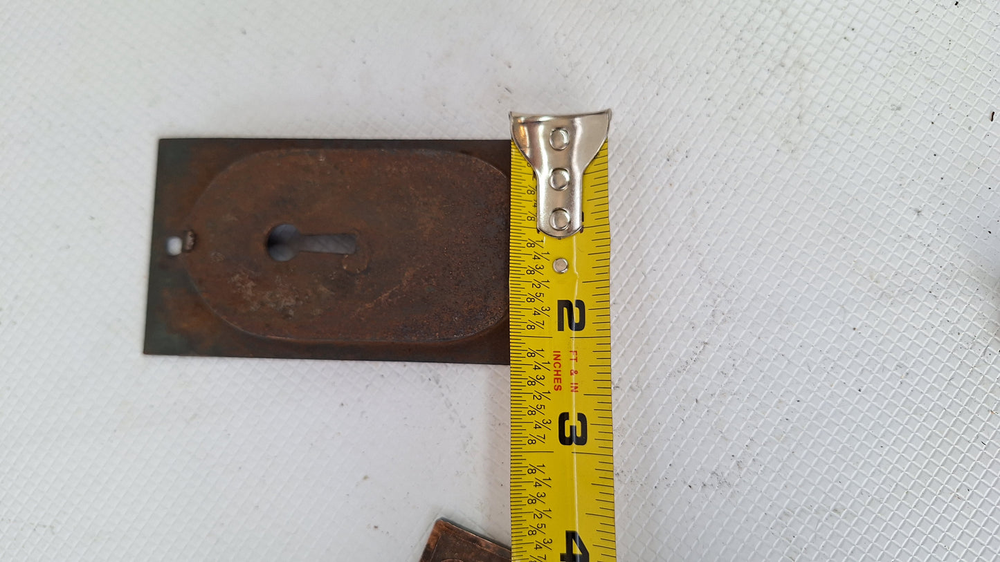 Complete Pocket Door Hardware Set with Key, Pocket Door Mortise Lock, Pocket Door Pulls, Antique Pocket Door Lock 081901