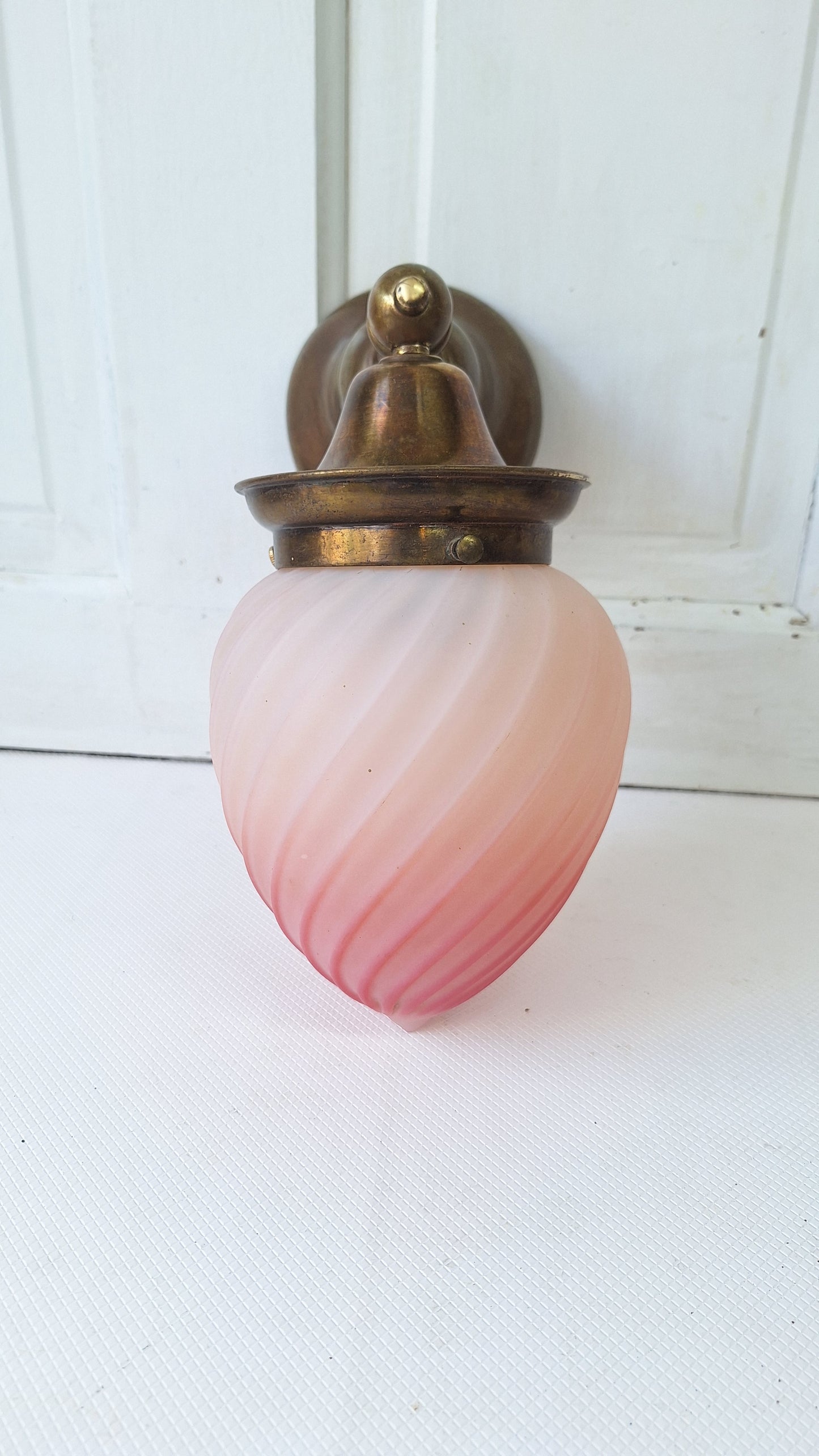 Art Deco Vintage Brass Sconce, Antique Brass Sconce, Vintage Wall Light, Reading Light Brass Hall Light Hallway Light Art Deco Light 082503