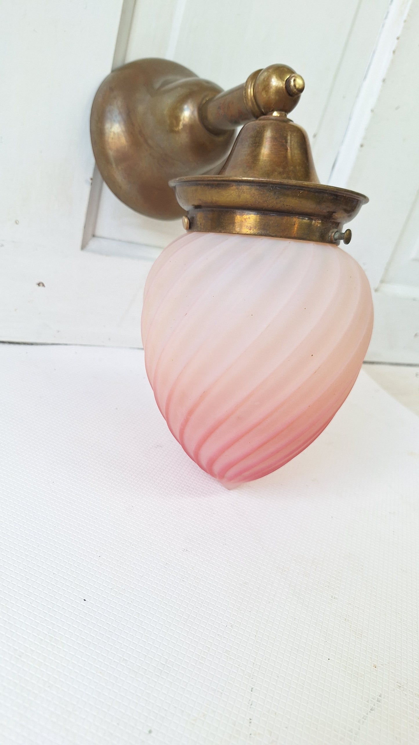 Art Deco Vintage Brass Sconce, Antique Brass Sconce, Vintage Wall Light, Reading Light Brass Hall Light Hallway Light Art Deco Light 082503