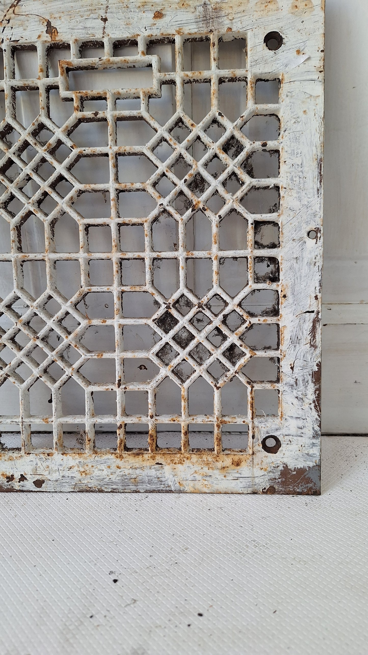10 x 12 Cast Iron Vent Cover, Cold Air Return, Large Floor Vent, Large Grate Ornate Iron Grate Heat Vent Cover Antique Floor Grate