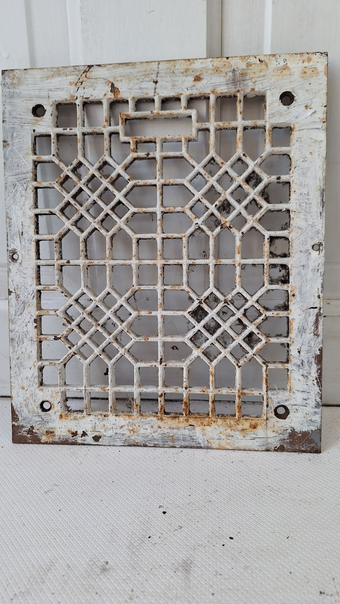 10 x 12 Cast Iron Vent Cover, Cold Air Return, Large Floor Vent, Large Grate Ornate Iron Grate Heat Vent Cover Antique Floor Grate