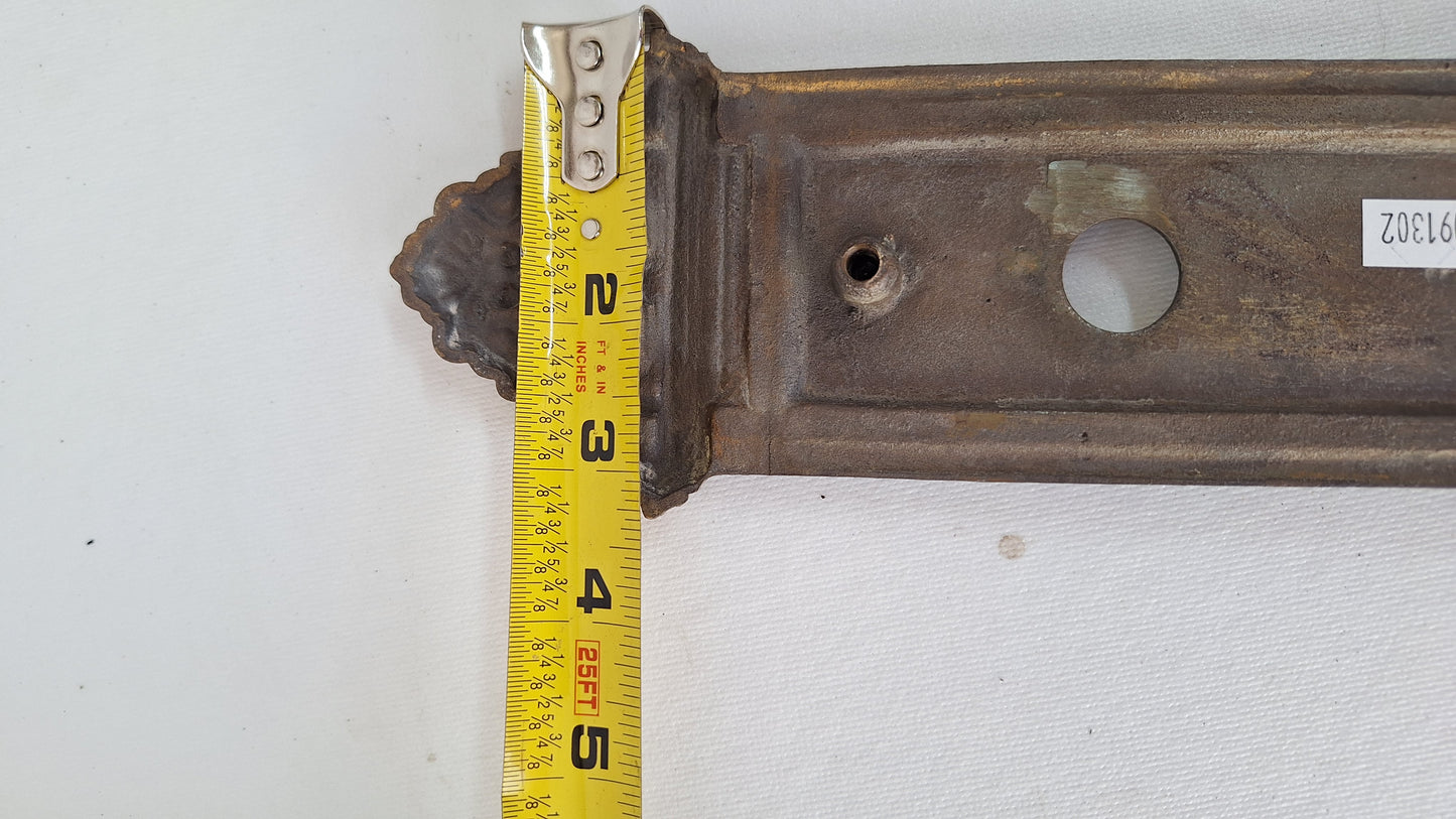 Cherub Face Bronze Backplate: Ornate Renaissance Doorknob Escutcheon