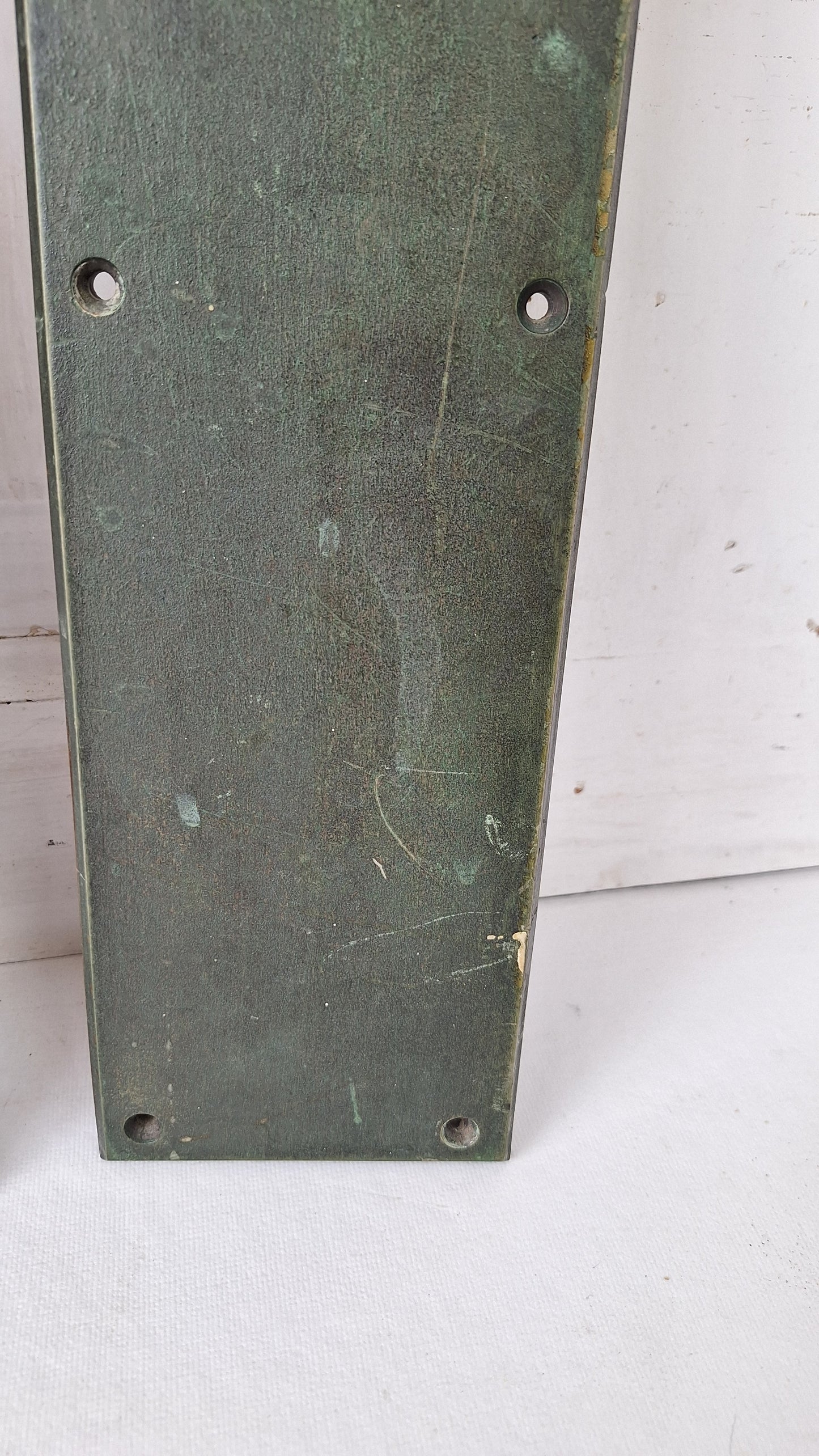 Large Push Plate Set for Swinging Doors, Cast Iron Vintage Push Plates