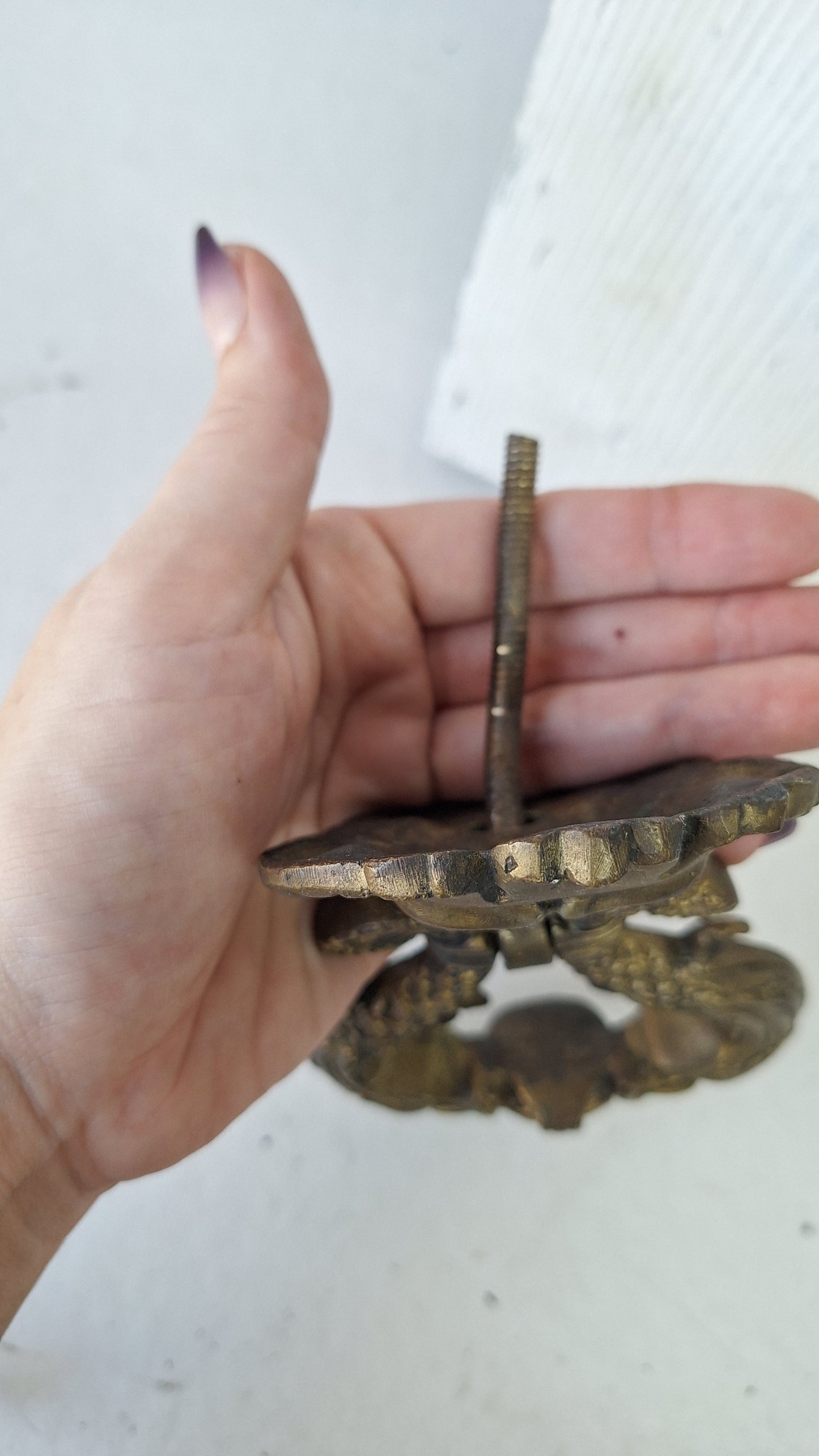 Antique Bronze Door Knocker, Mythical Creature Design Door Knocker Hardware