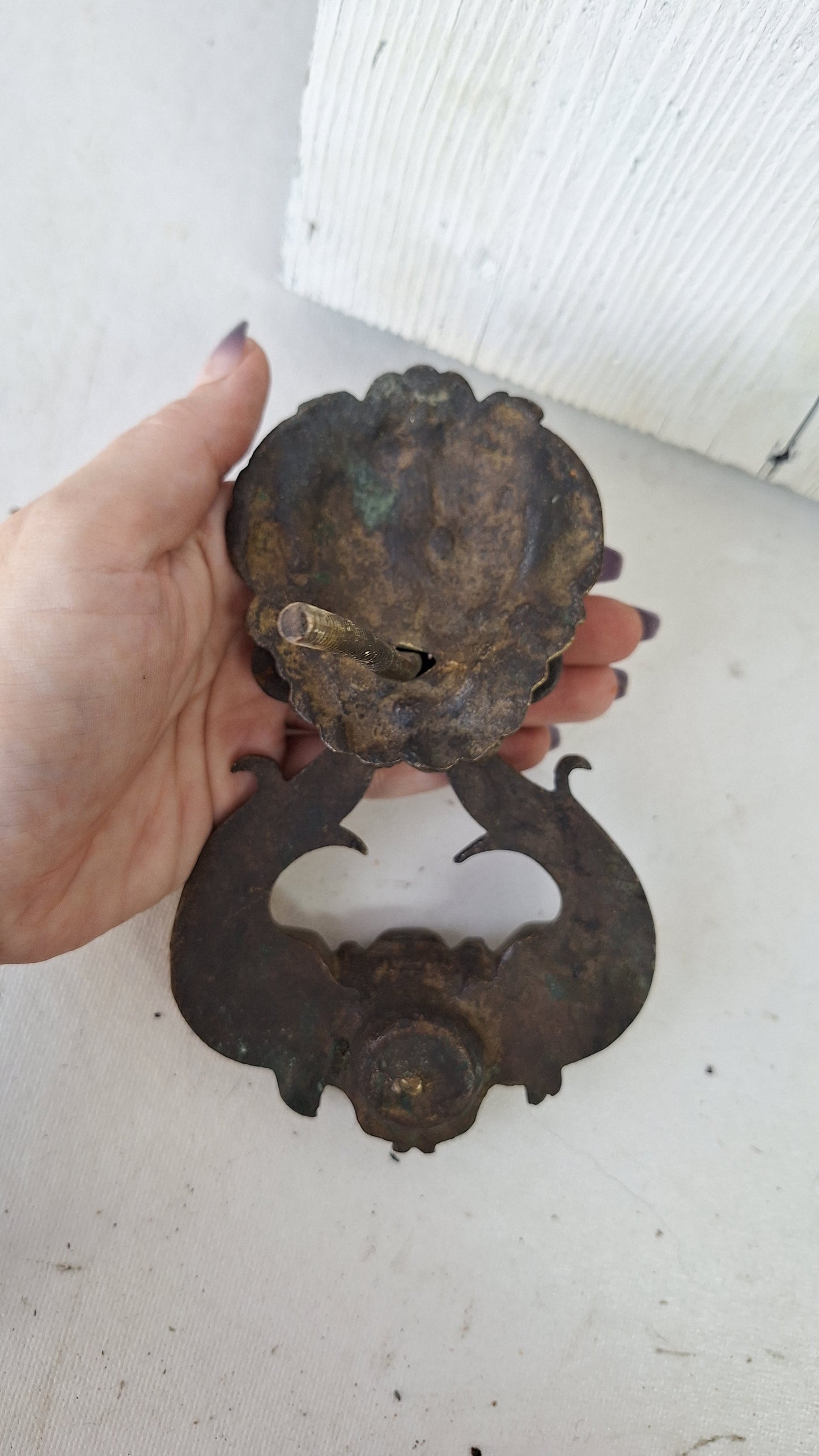 Antique Bronze Door Knocker, Mythical Creature Design Door Knocker Hardware