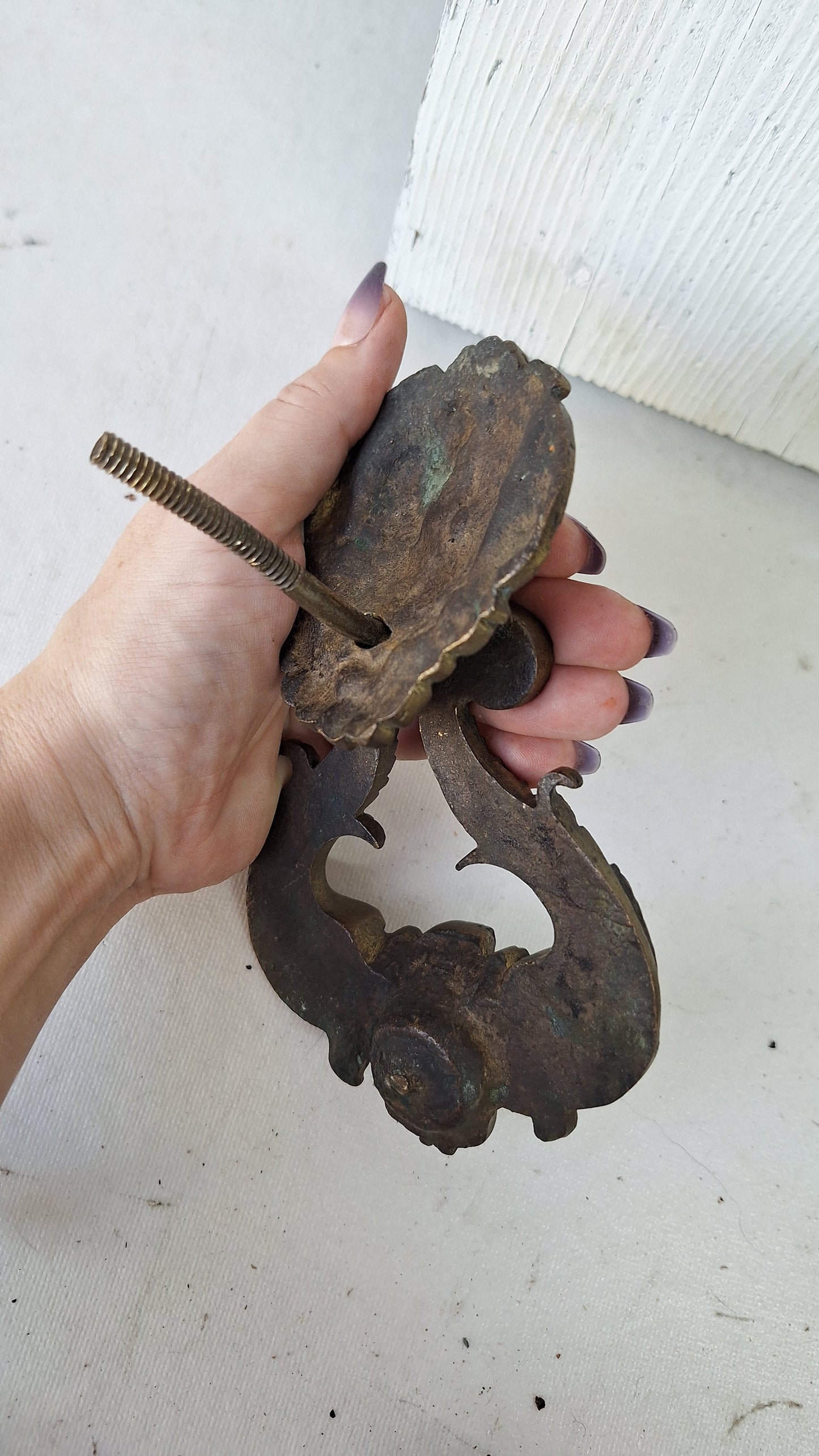 Antique Bronze Door Knocker, Mythical Creature Design Door Knocker Hardware