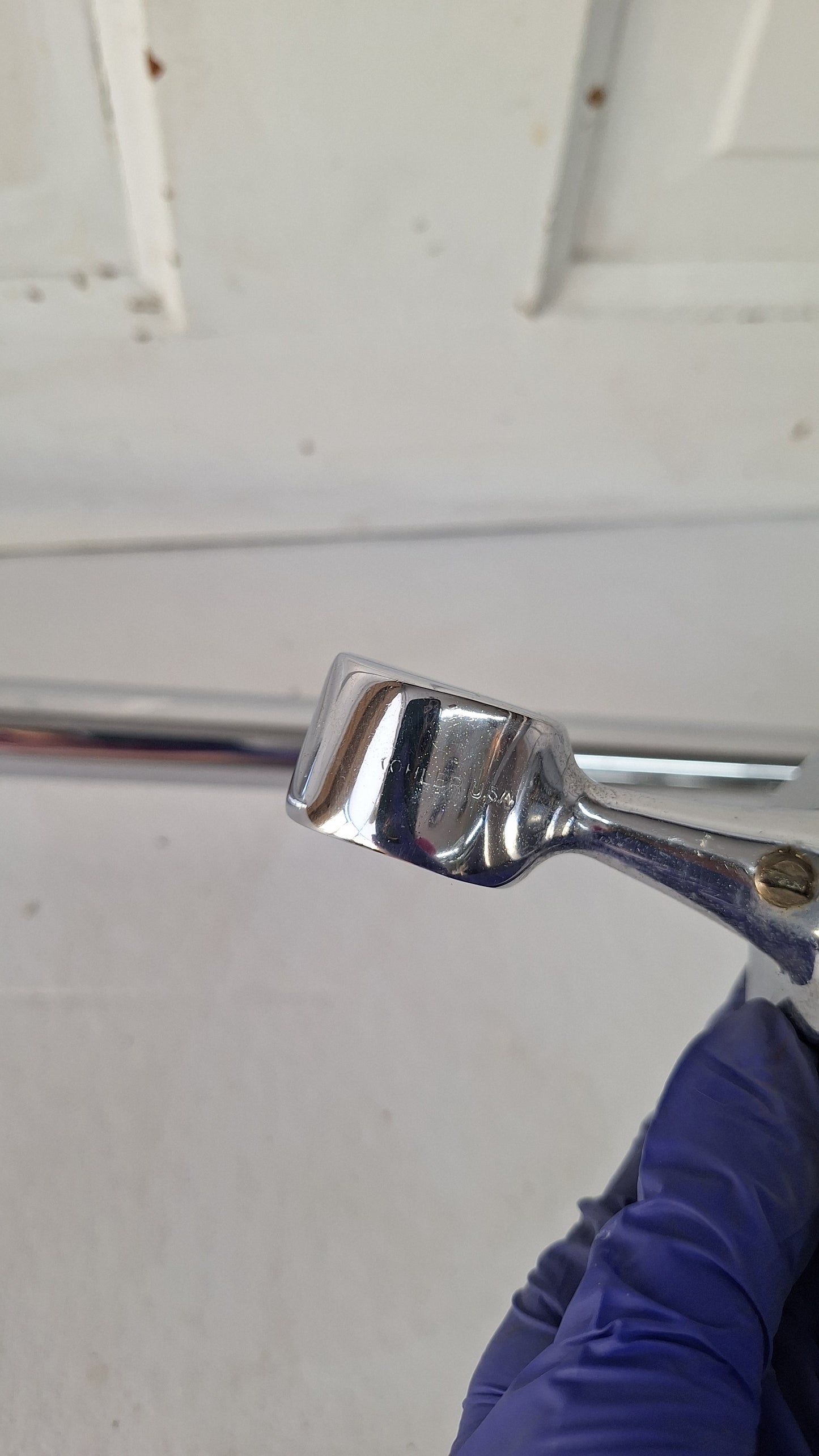 Kohler 22" Vintage Chrome Towel Bar, Art Deco Era Silver Bathroom Towel Bar