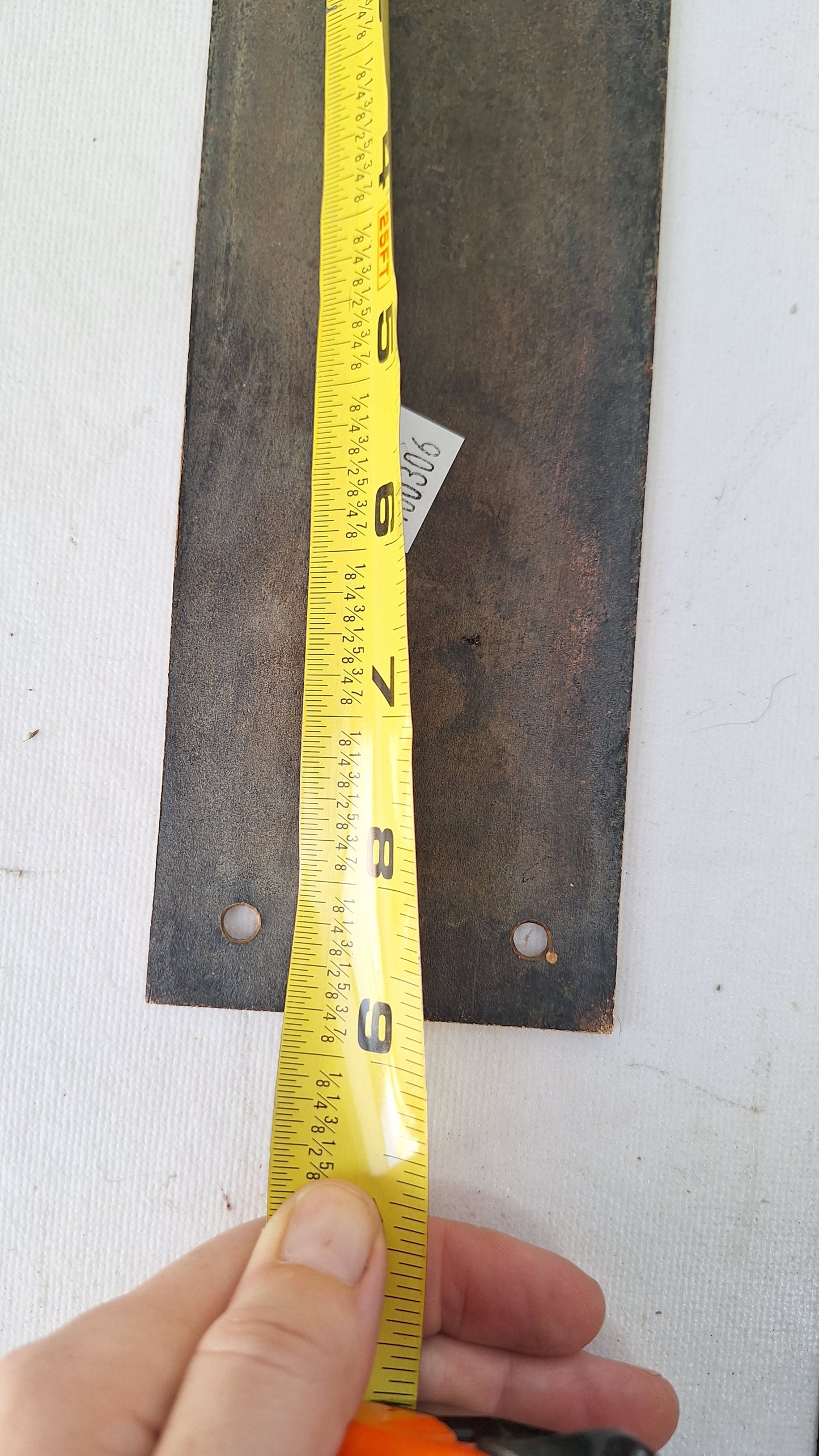 Branford Antique Bronze Push Plate, Ornate Swinging Door Brass Push Plate