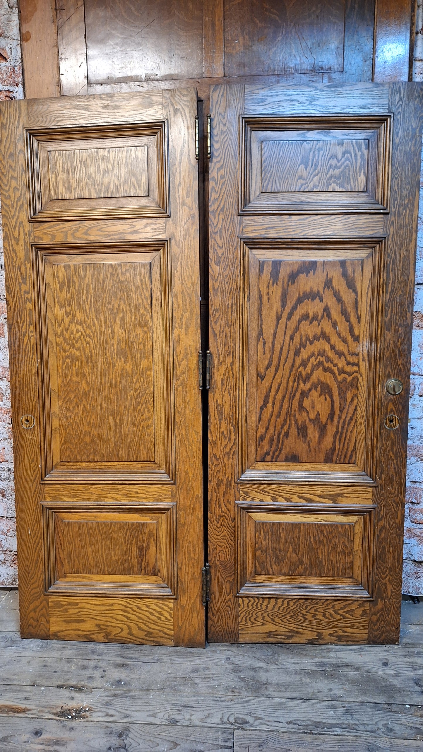 60" Pair of Vintage Doors, Vintage Double Doors 83" Tall