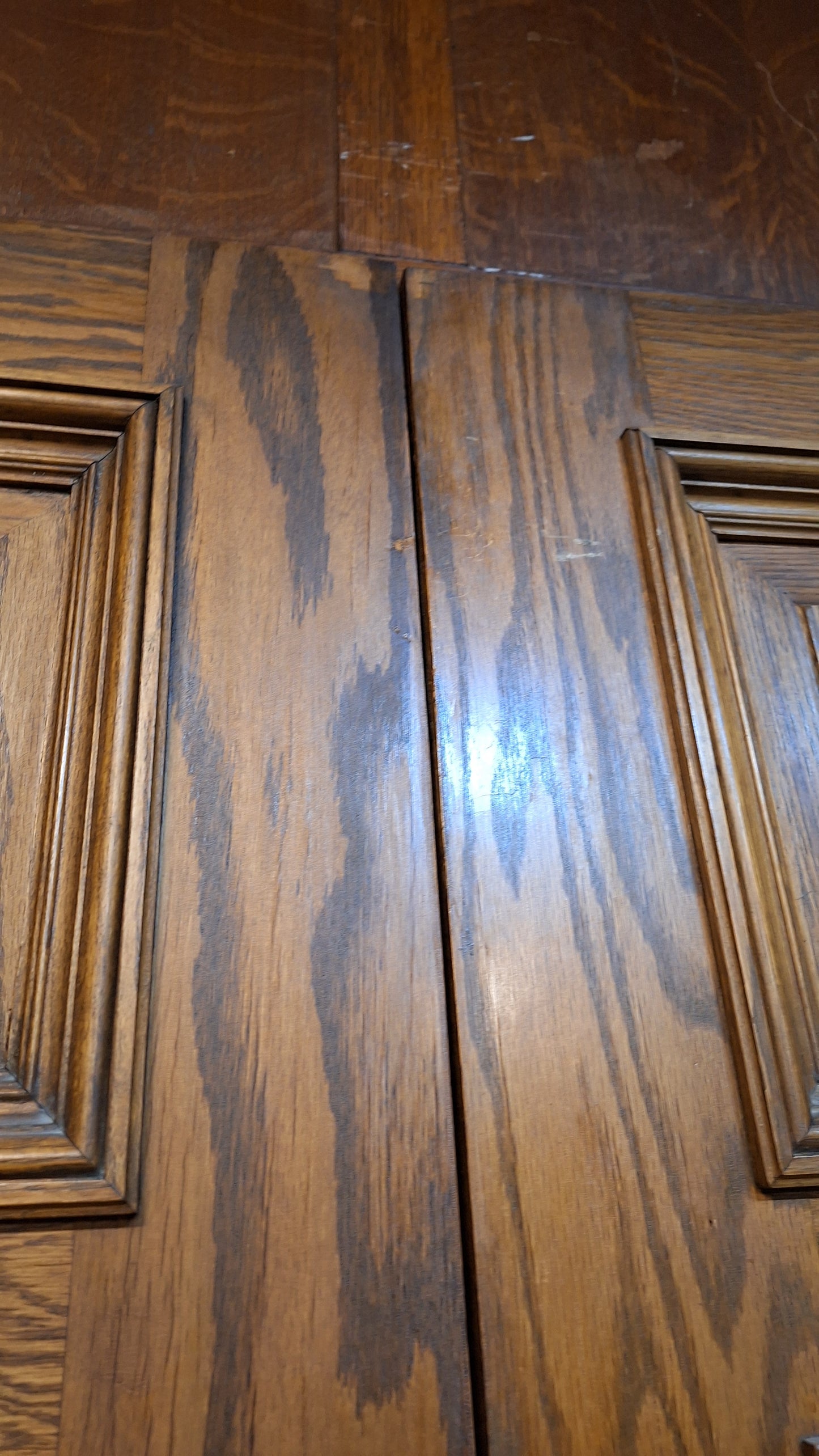 60" Set of Solid Wood Vintage Doors, Vintage Double Doors 83" Tall