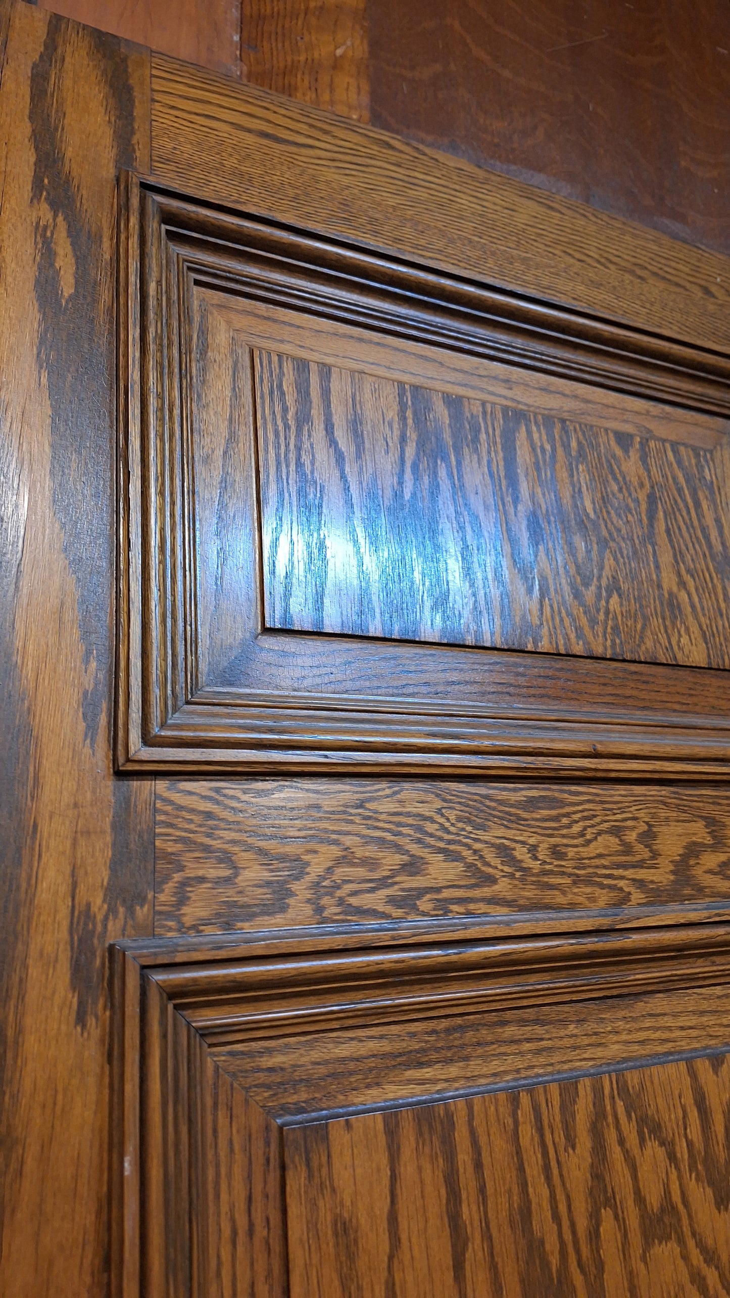 60" Set of Solid Wood Vintage Doors, Vintage Double Doors 83" Tall