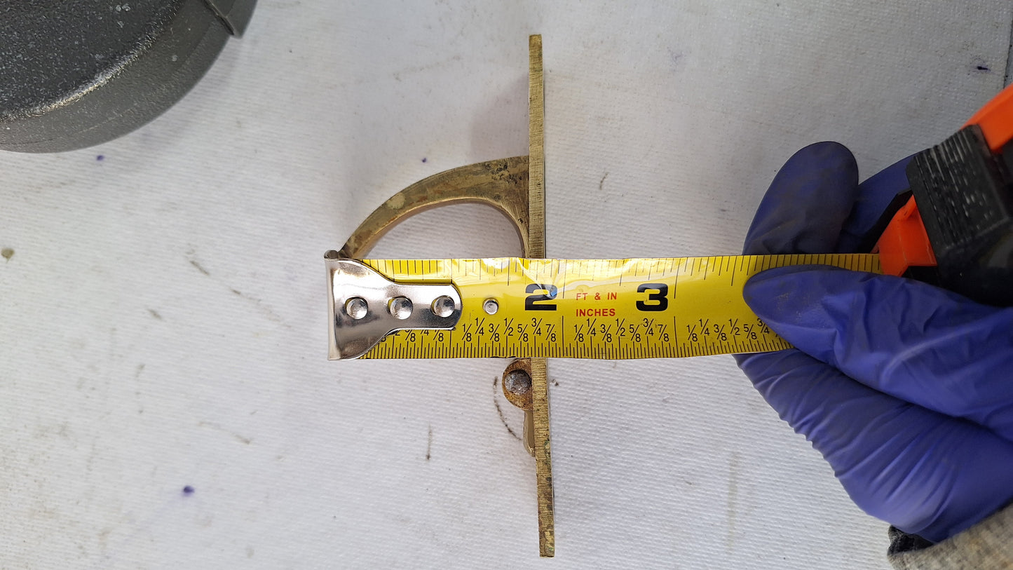 Antique Bronze Pocket Door Pop-Out Handle or Pull, Swing Out Sliding Door Pull Handle