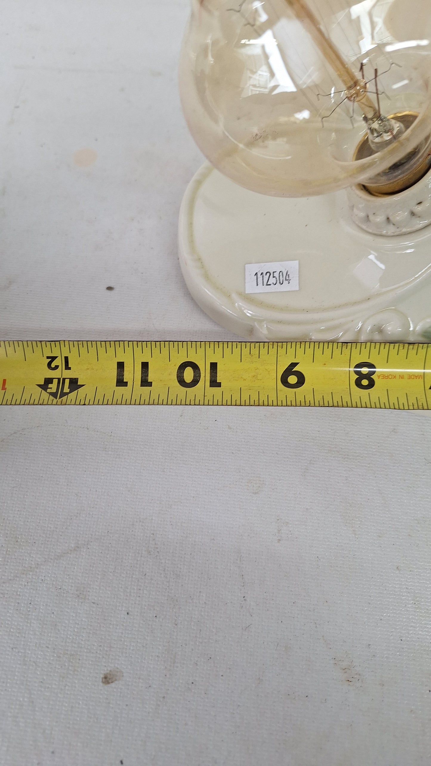 Two Bulb Floral Design Porcelier Light, Art Deco Light Fixture