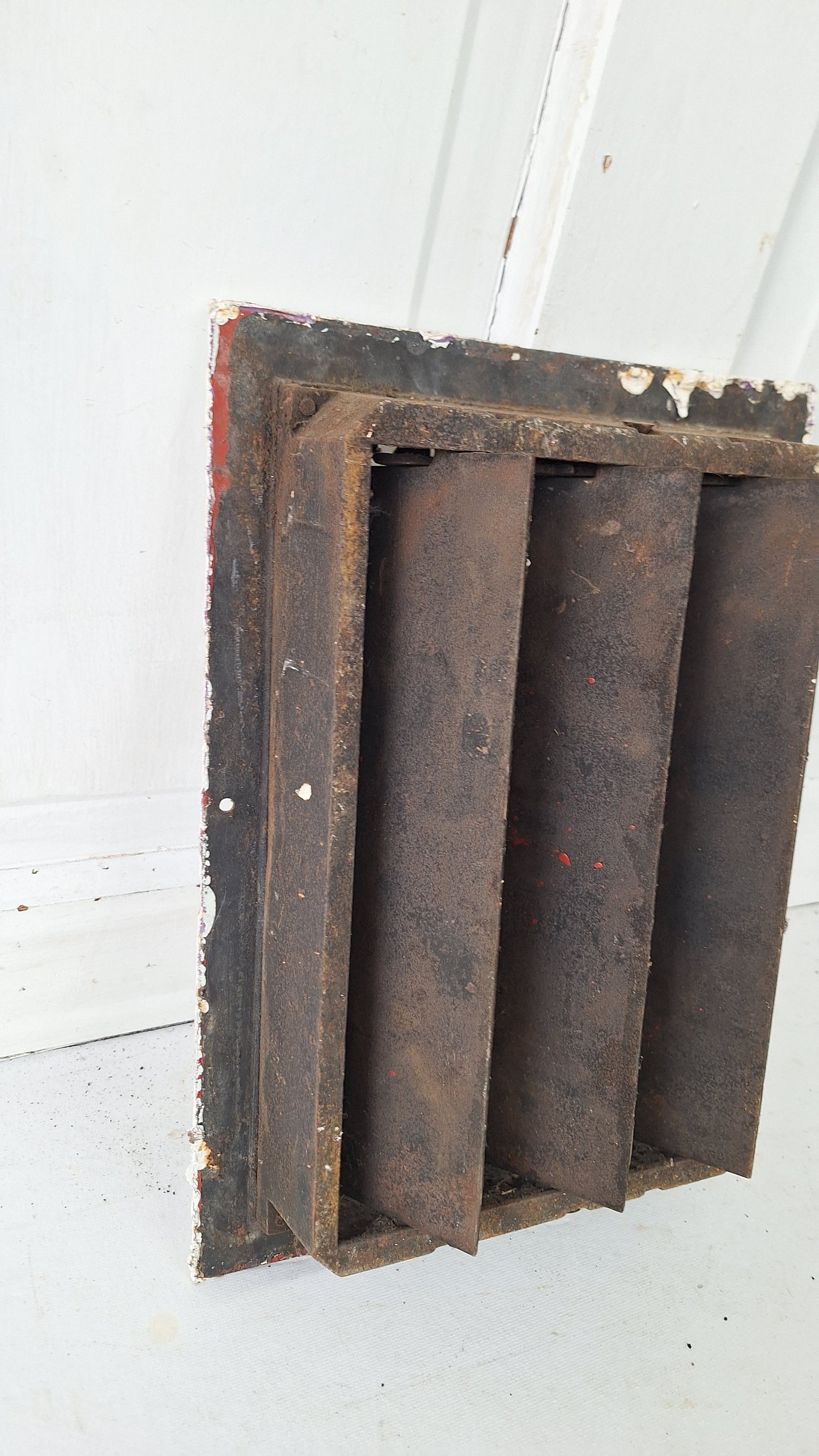 10 x 14 Cast Iron Antique Vent Cover, Fancy Metal Register Grate