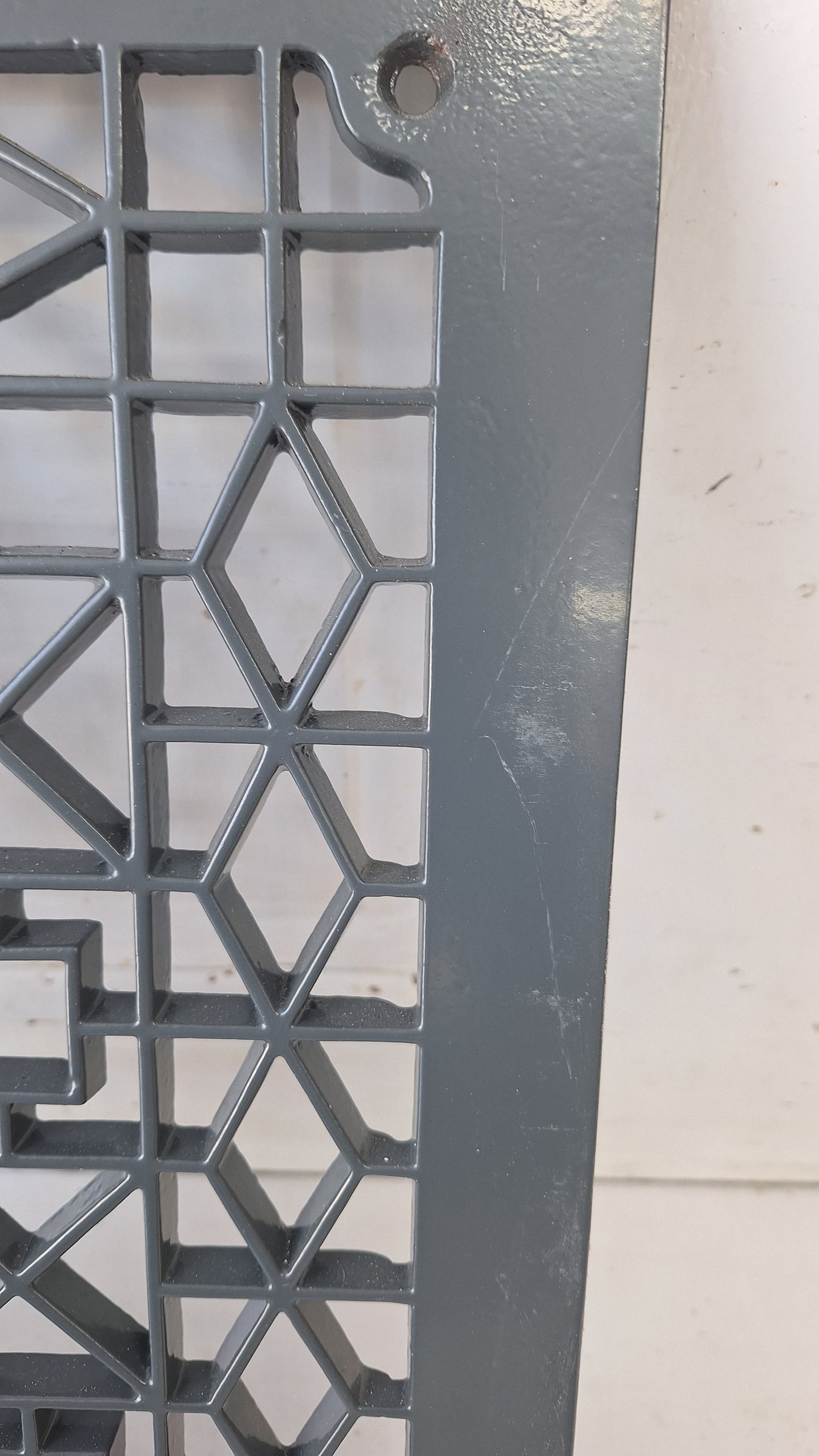 12 x 16 Fancy Antique Vent Cover, Vintage Iron Register Grate