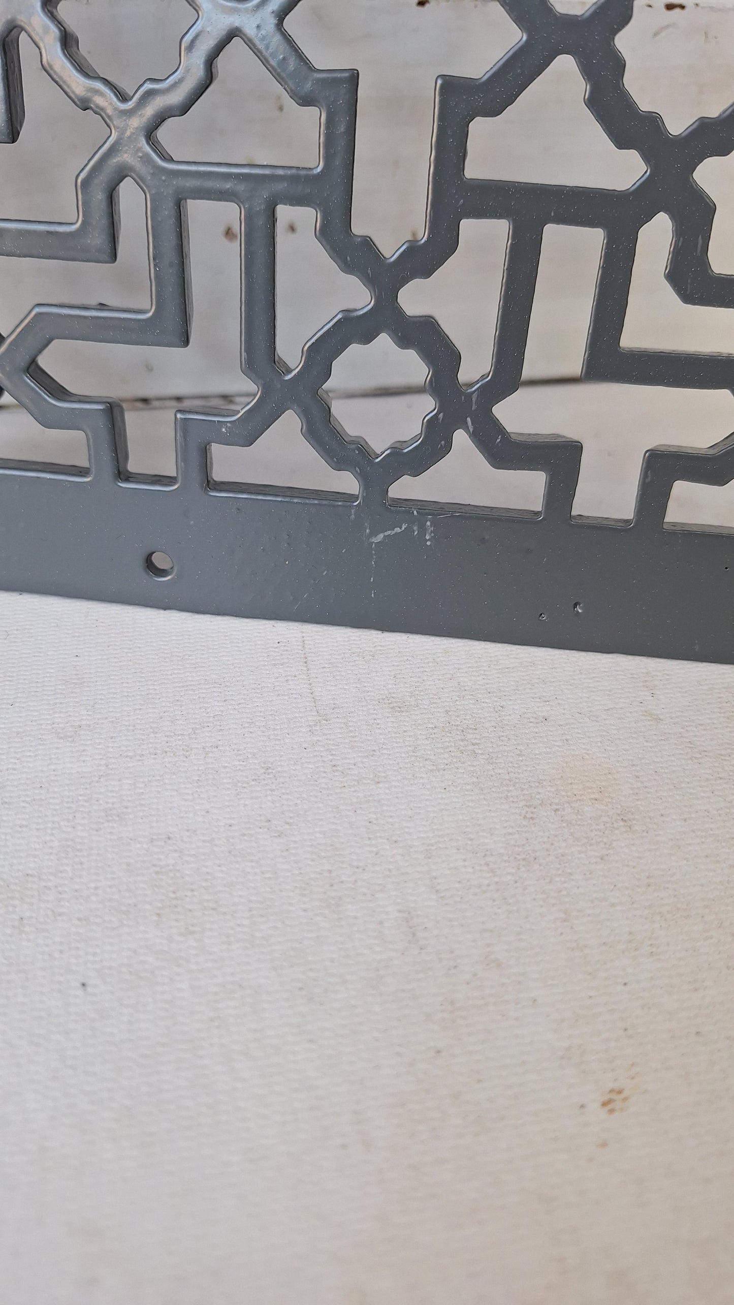 Victorian Era Iron Vent Grate Cover: Fancy Scroll Design (10 x 12 inches)