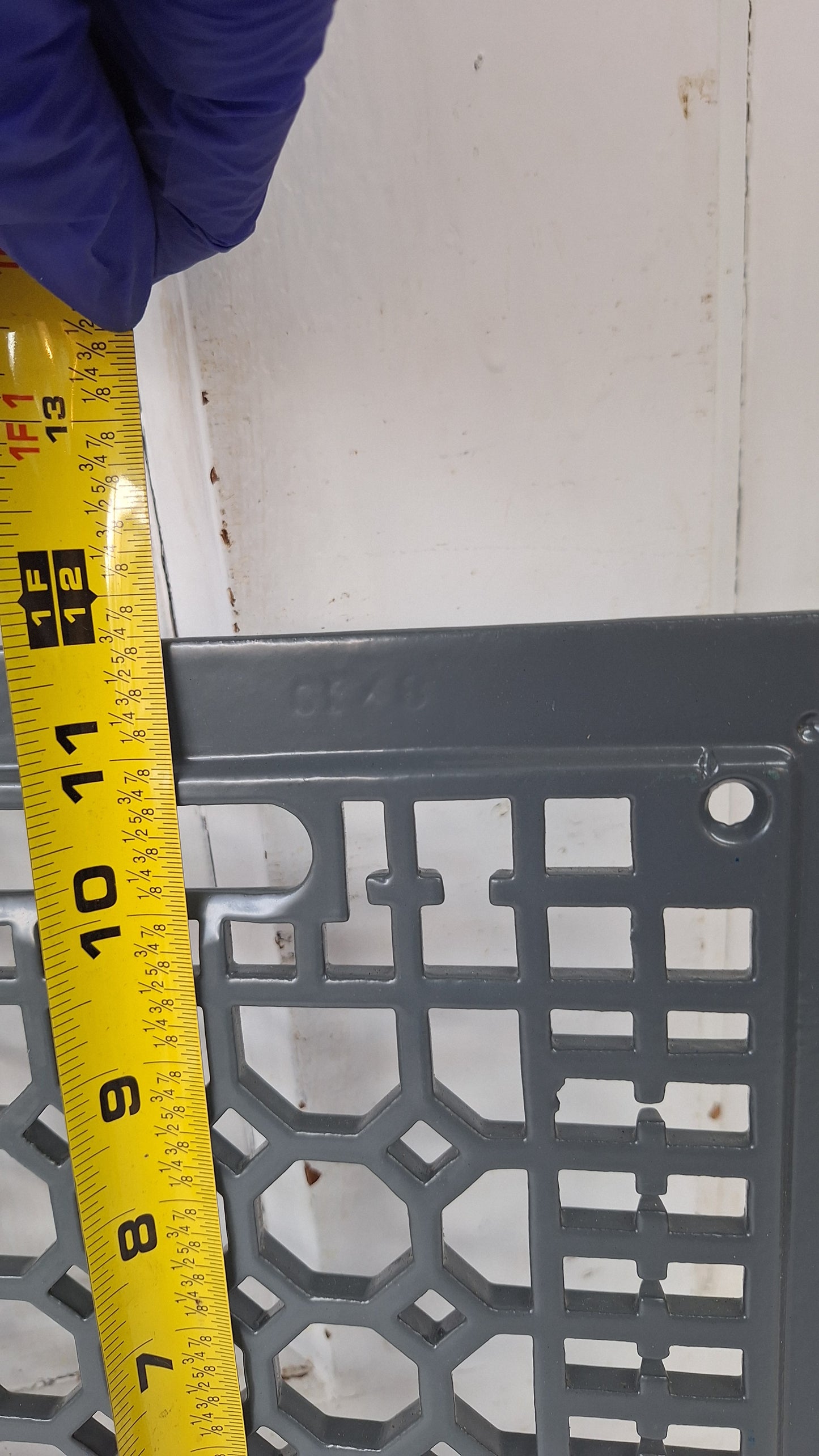 12 x 10 Lattice Cast Iron Floor Grate, Register Vent Cover