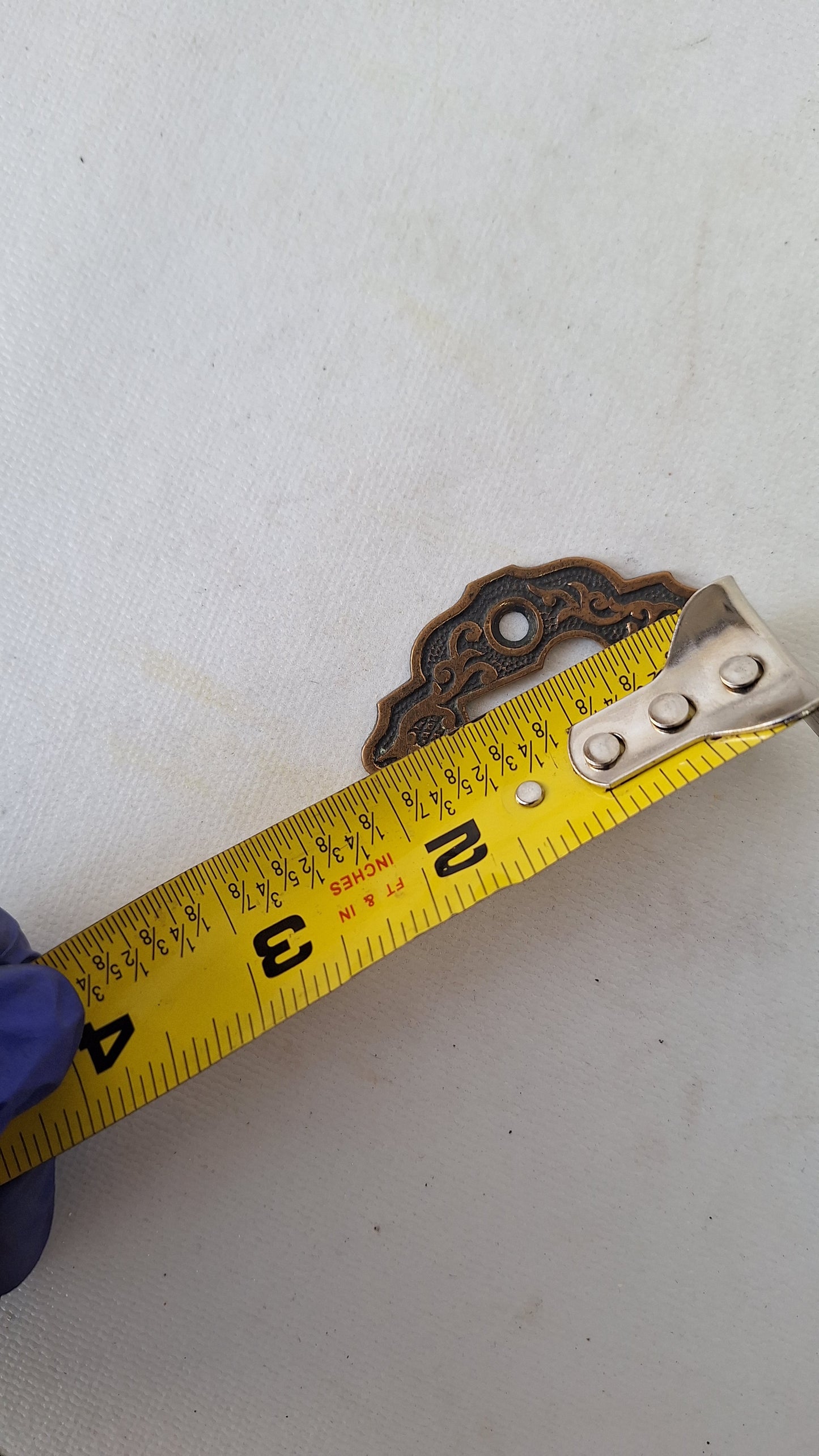 Large Ornate Bronze Antique Keyhole Cover, Key Hole Escutcheon Plate