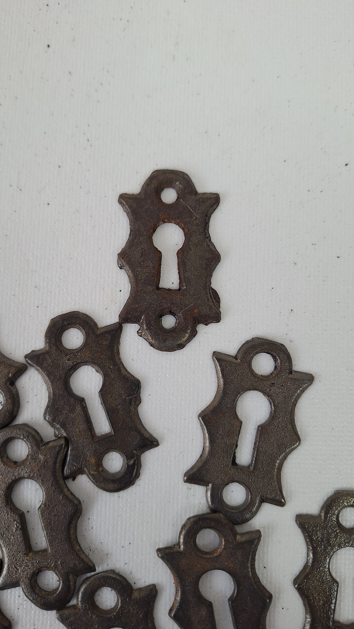 Antique Cast Iron Keyhole Cover, Simple Iron Key Hole Escutcheon