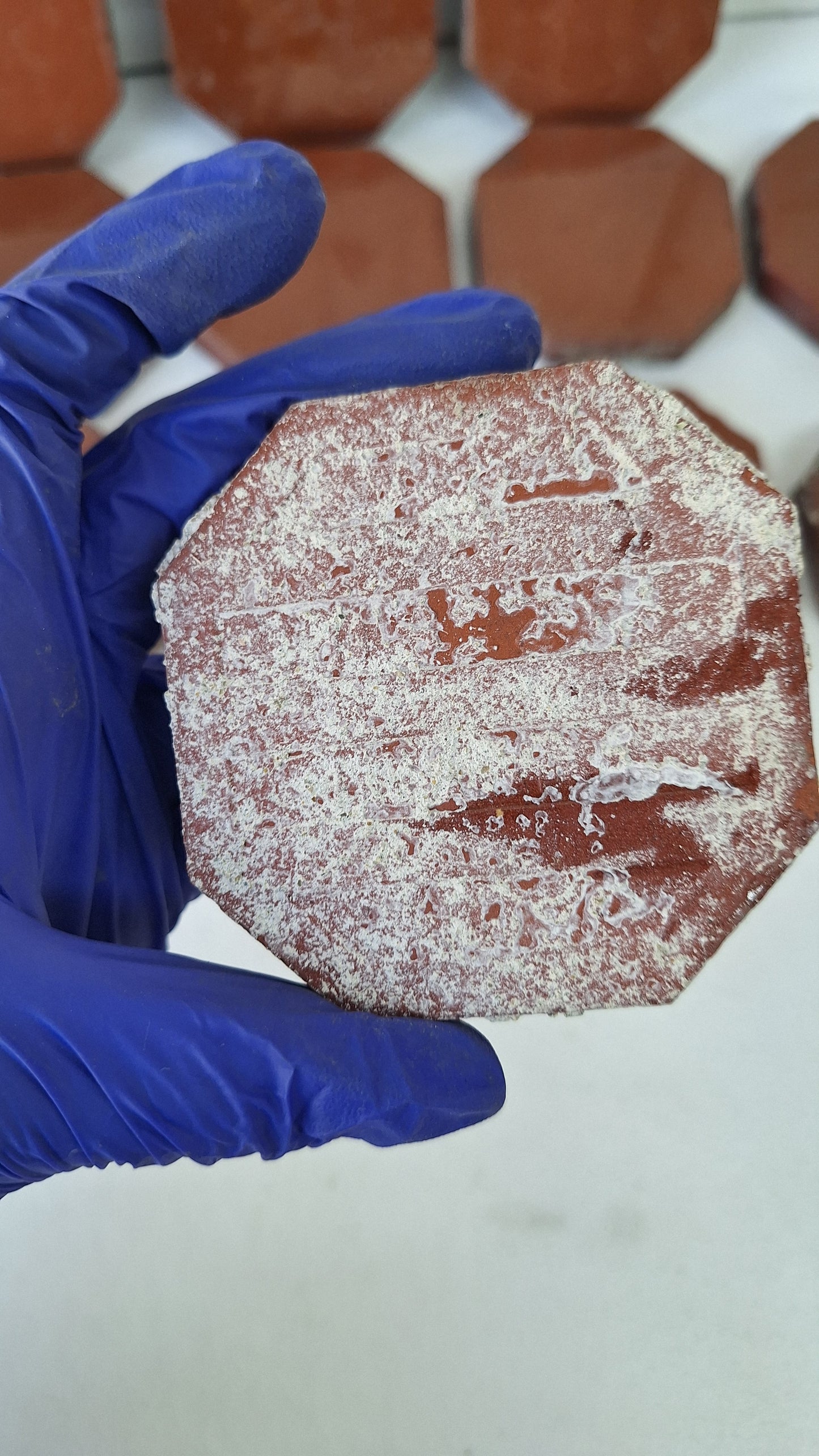 12 Octagon Antique Floor Tiles, Redy Fireplace Hearth Tile Set