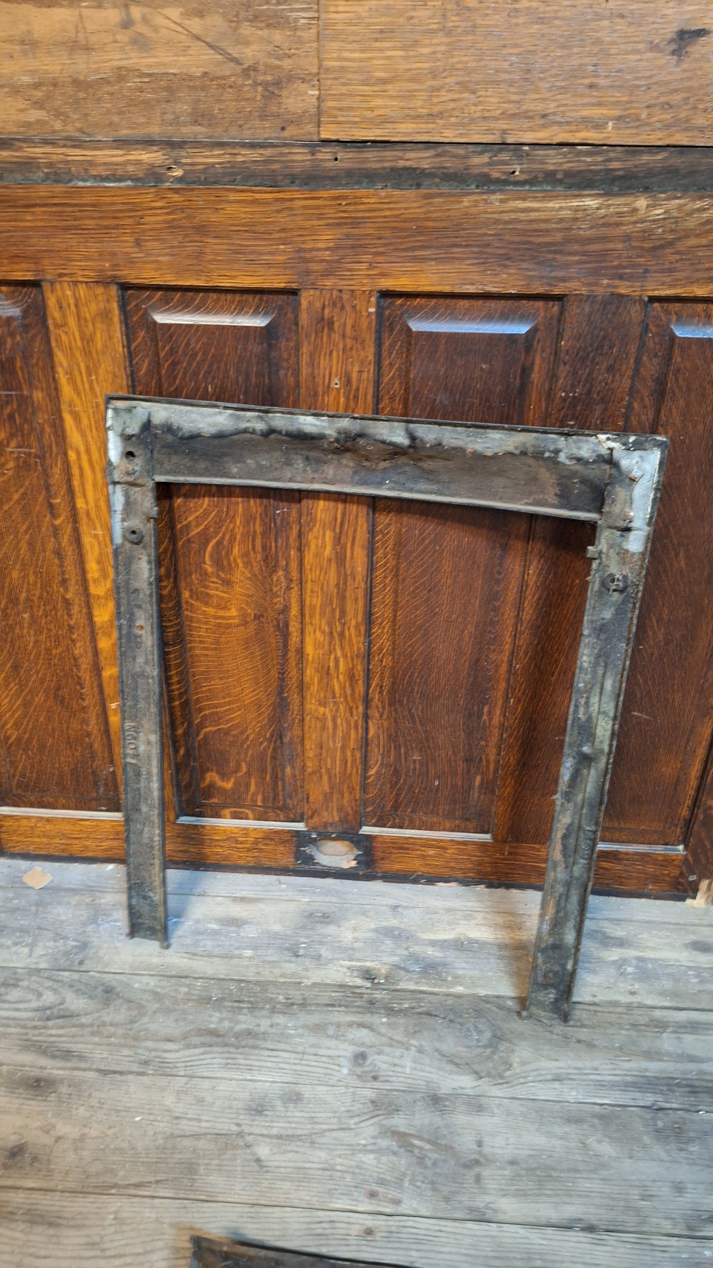 Cast Iron Fireplace Firebox Frame, Fireplace Mantle Metal Insert
