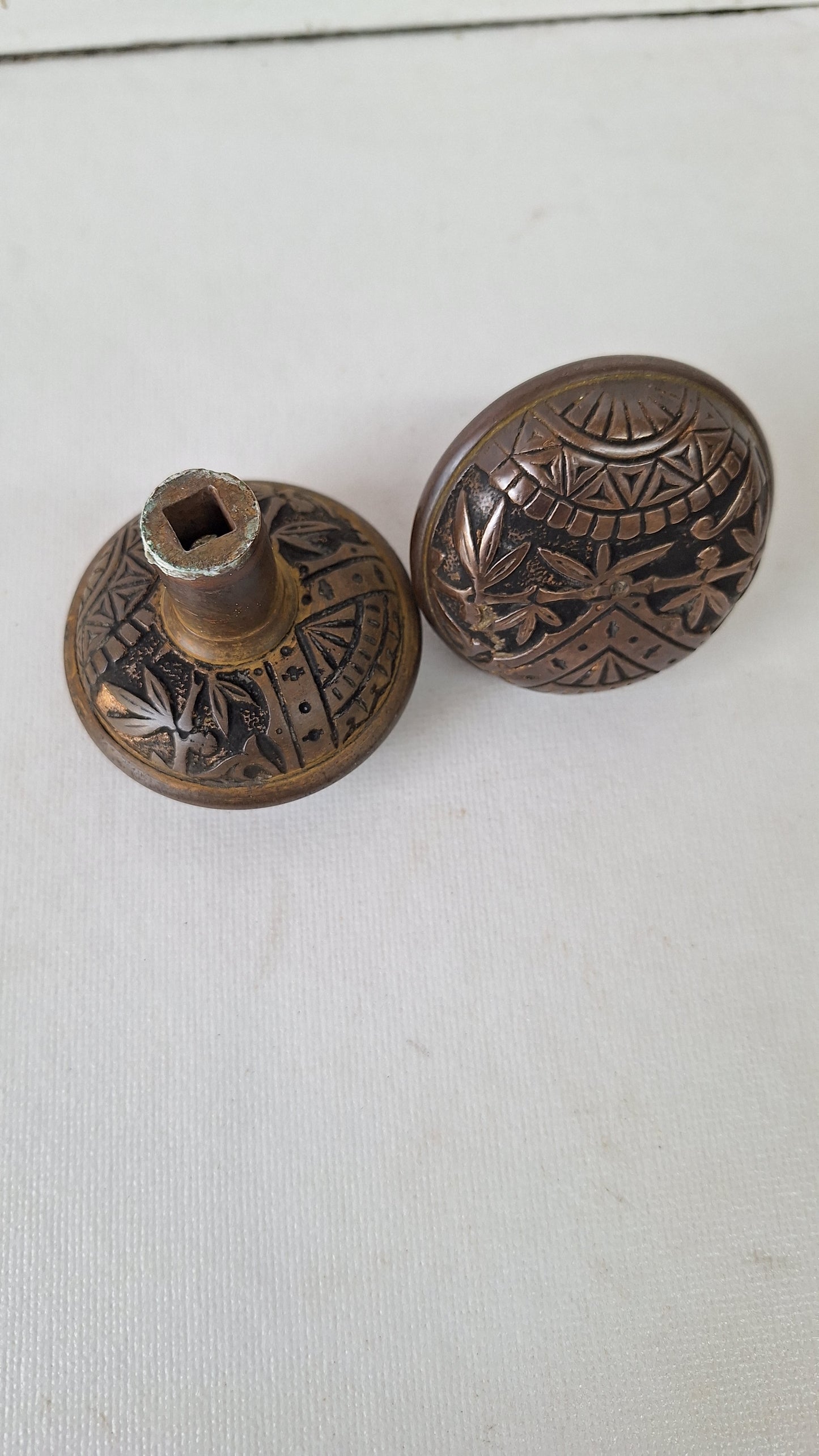 Eastlake 'Oriental' Pattern by Branford DoorKnobs, Victorian Door Knob Set