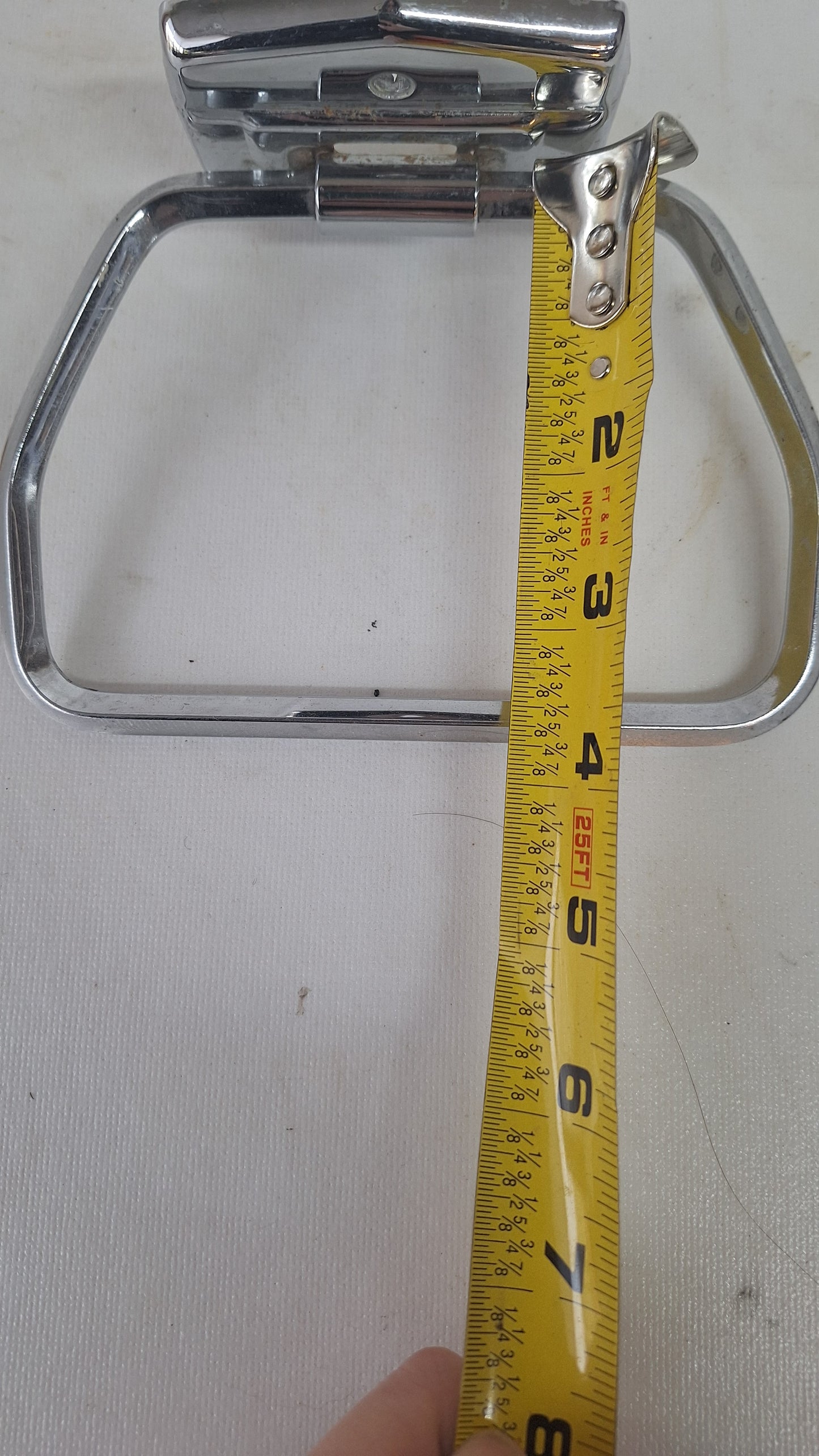 Vintage Fairfield Autoyre Hand Towel Ring, Chrome Towel Rack