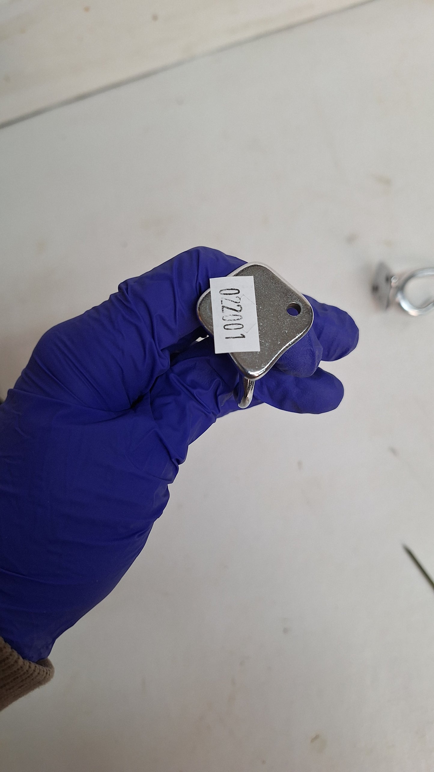 Two Small Silver Wall Hooks, Vintage Chrome or Nickel Hooks