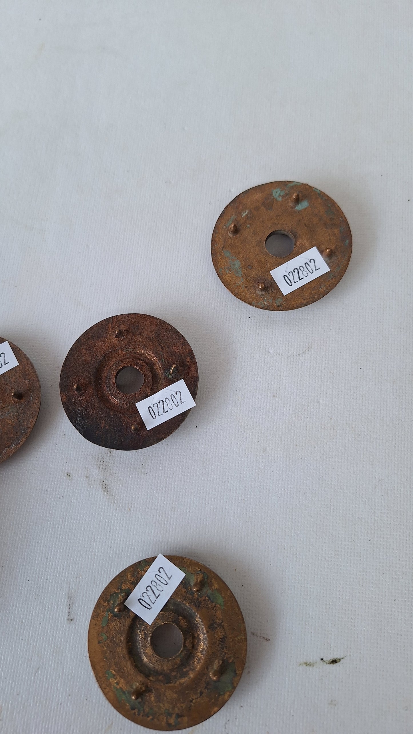 Antique Bronze Door Rosettes, Round Doorknob Back Plates