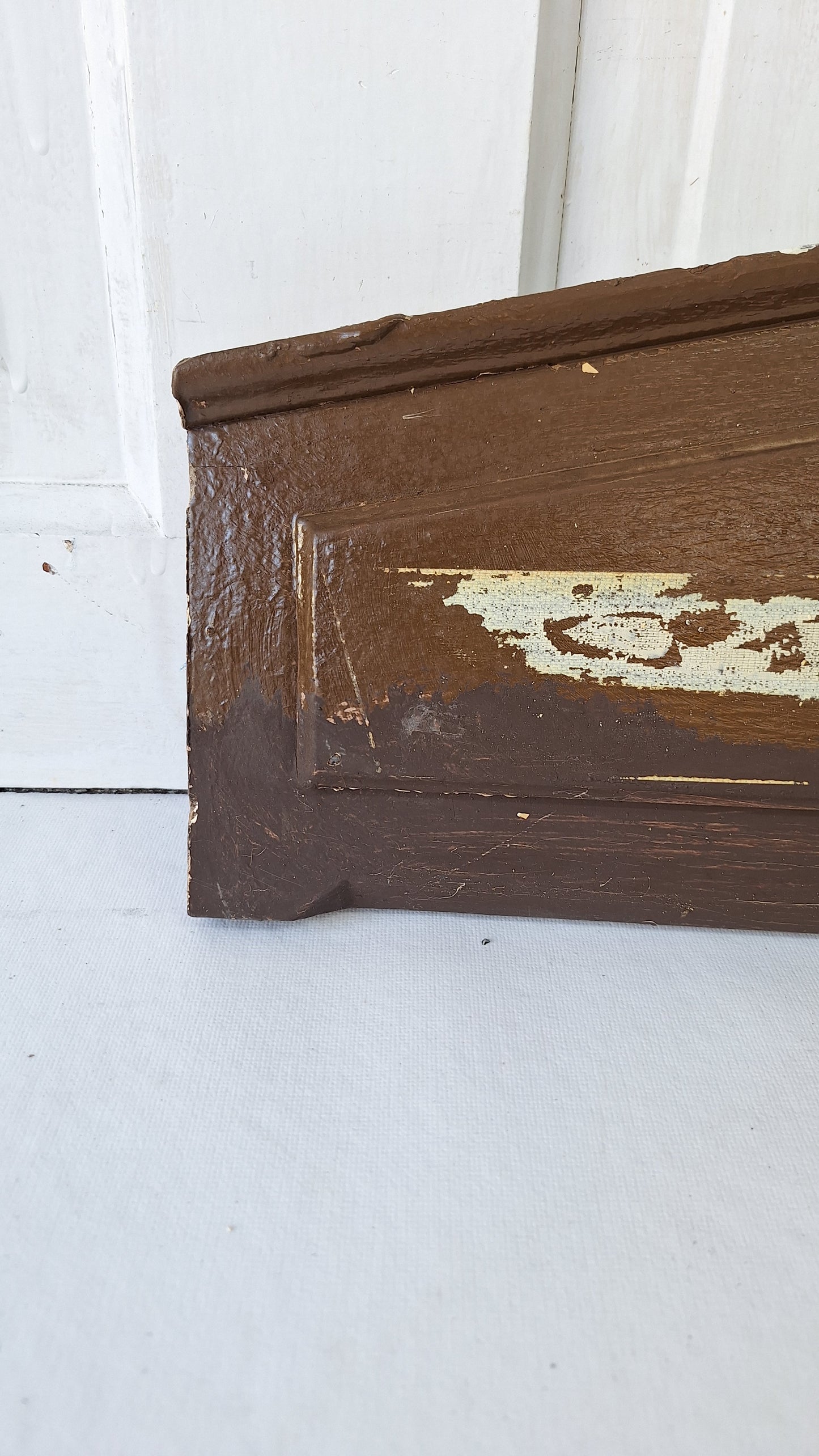 Antique Door Pediment, Carved Wood Doorway Header