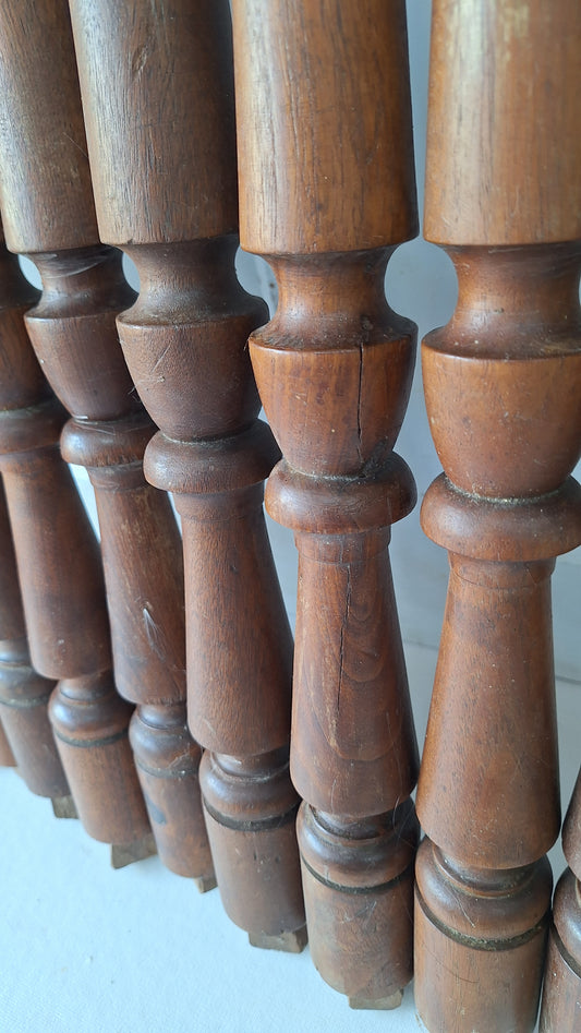 14 Antique Staircase Spindles, Wooden Stair Rail Balusters