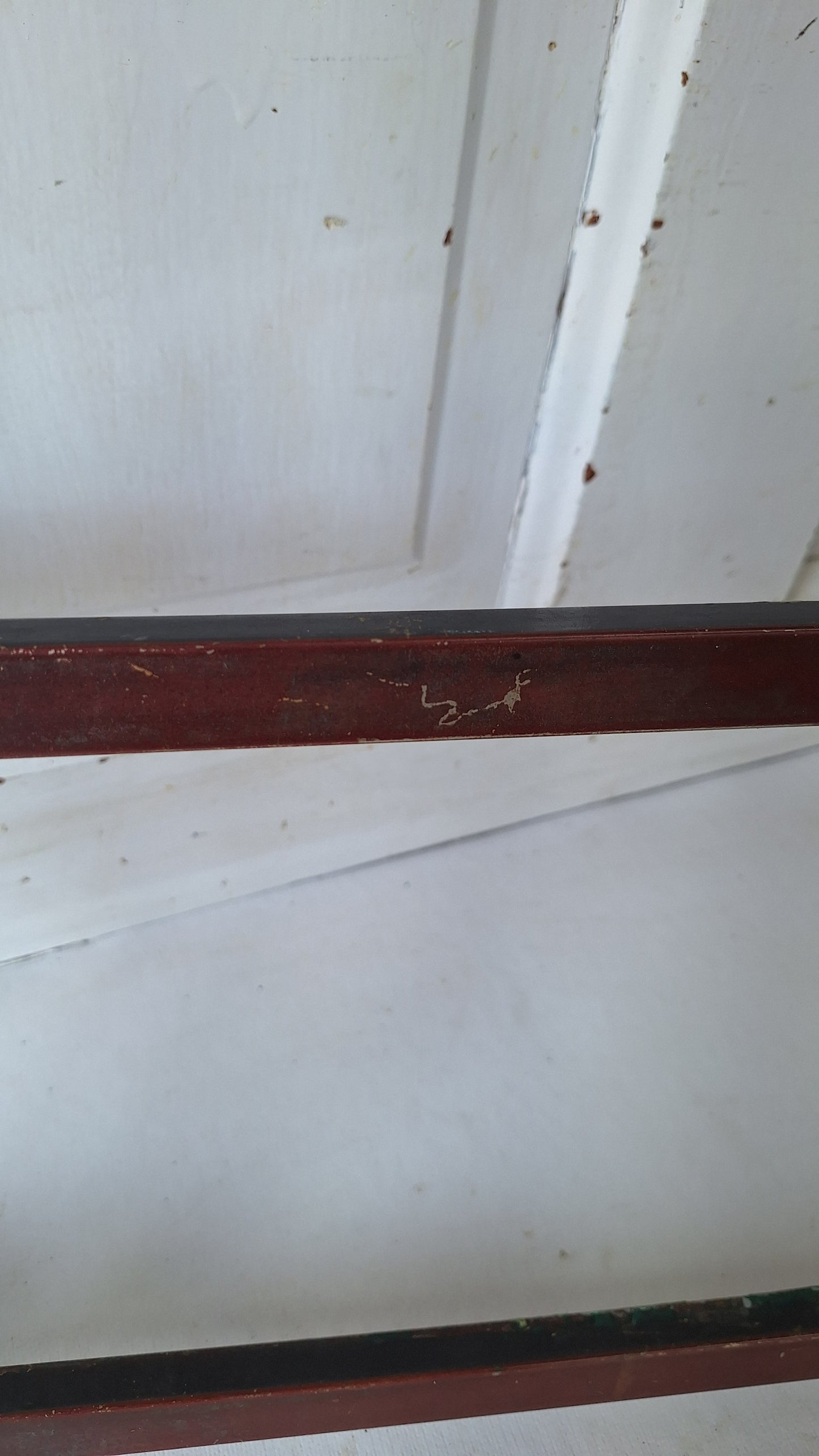 Bronze Commercial Door Pull, Antique Double Push Bar