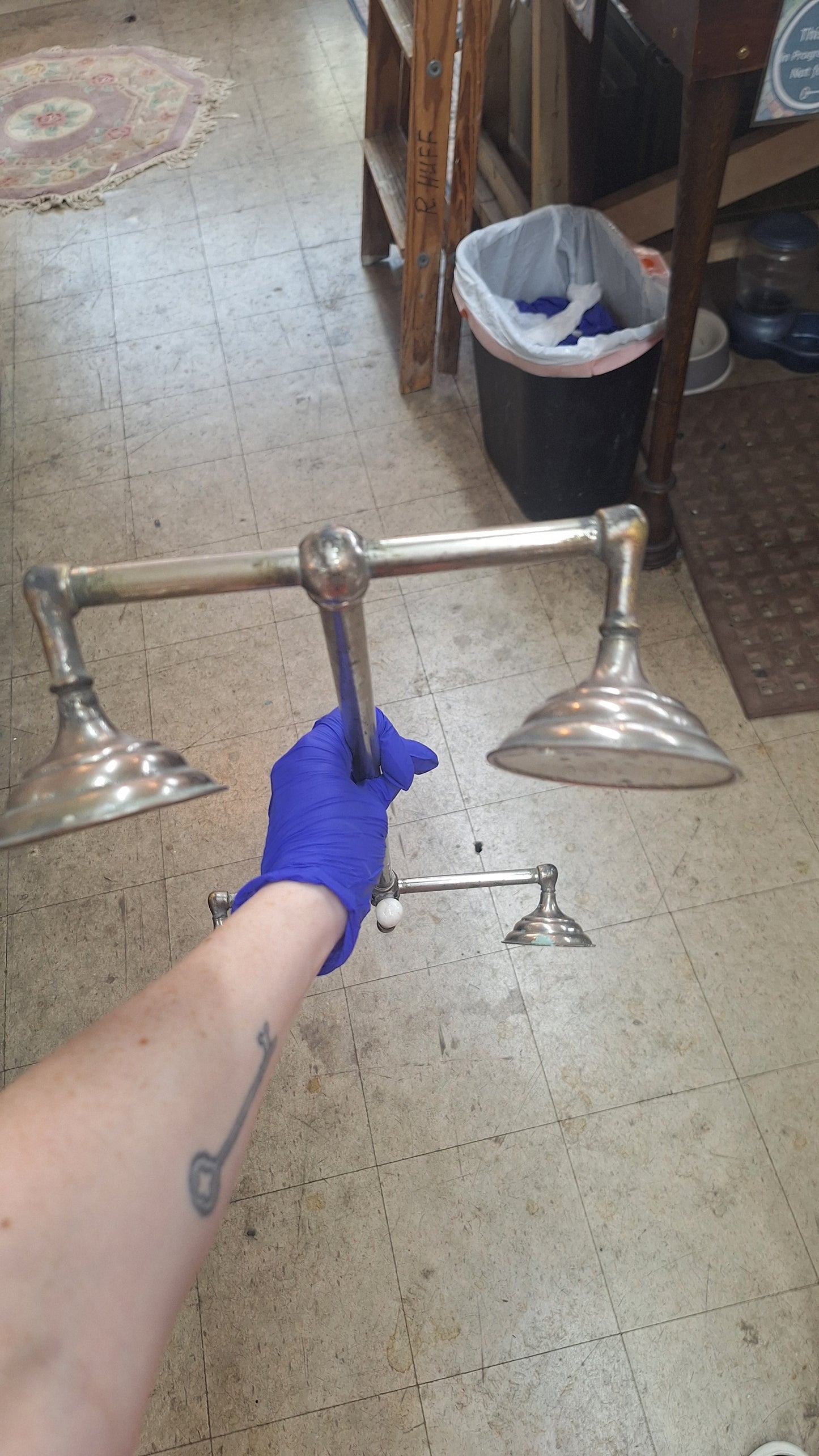 Antique Shower Heads, The Kenney Needle Shower Co
