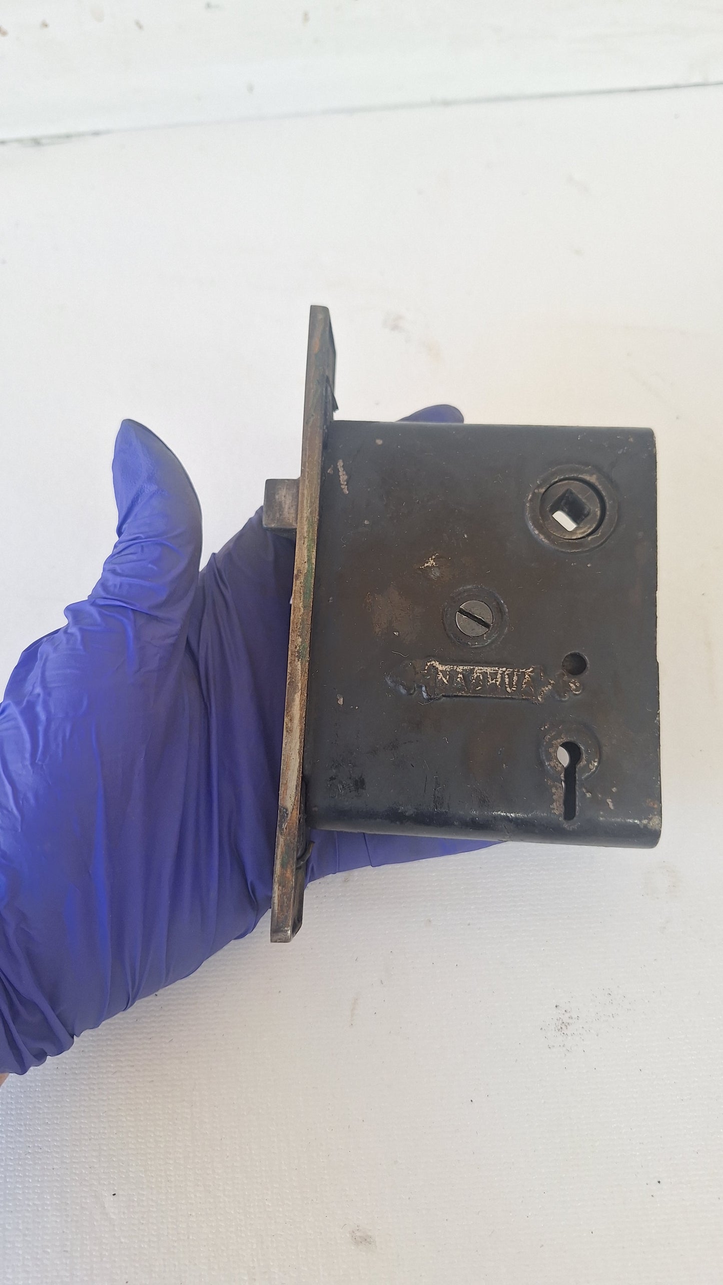Antique Passage Door Mortise Lock with Skeleton Key