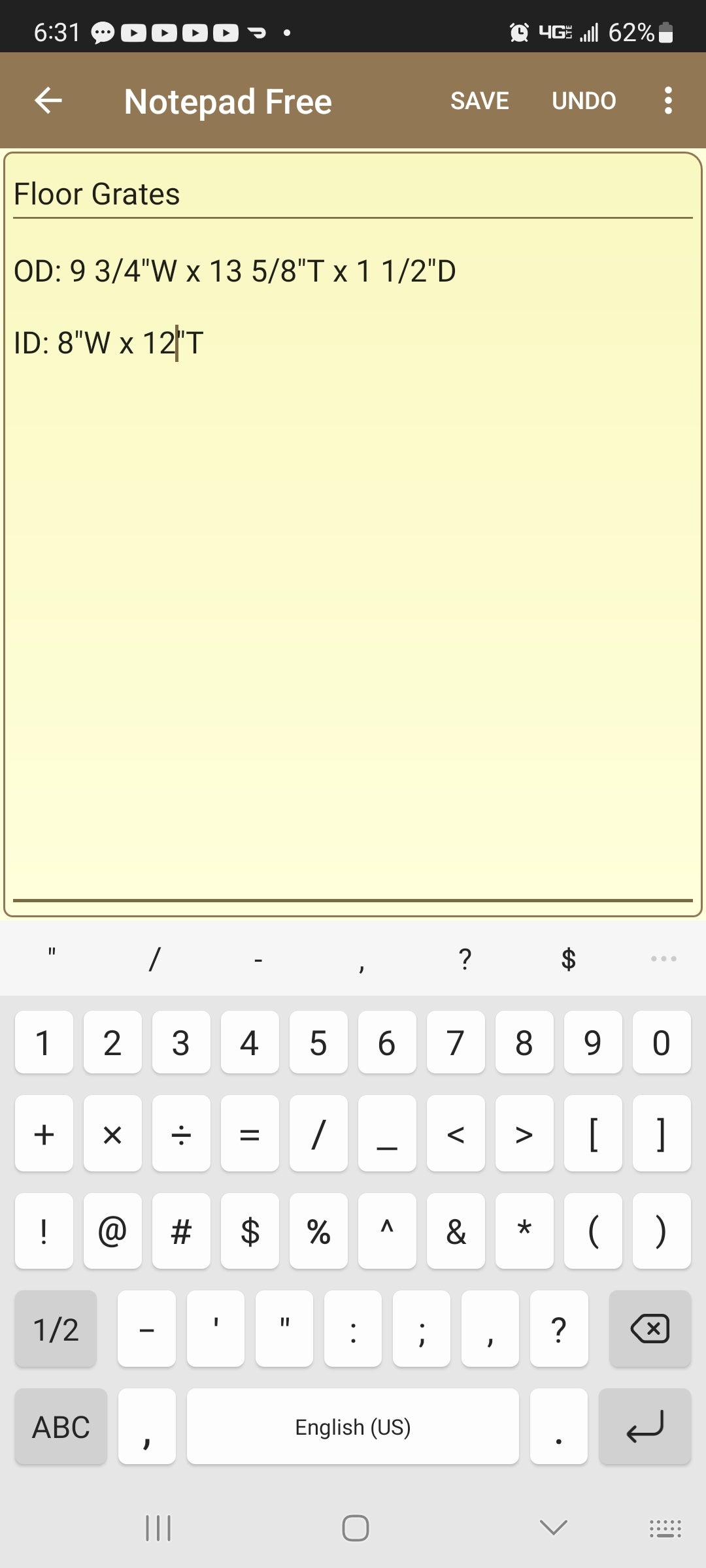 Baseboard 10 x 14 Antique Cast Iron Fancy Vent Cover, Floor Register Cover #052905